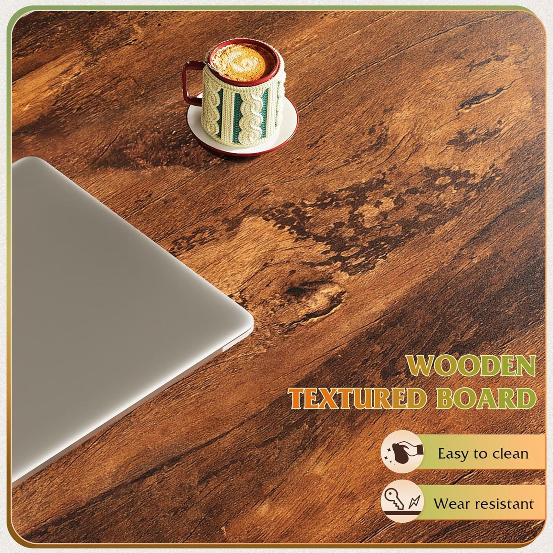 Lift-Top Coffee Table with Storage, 39" Rustic Brown Living Room Table with Hidden Compartment - 3