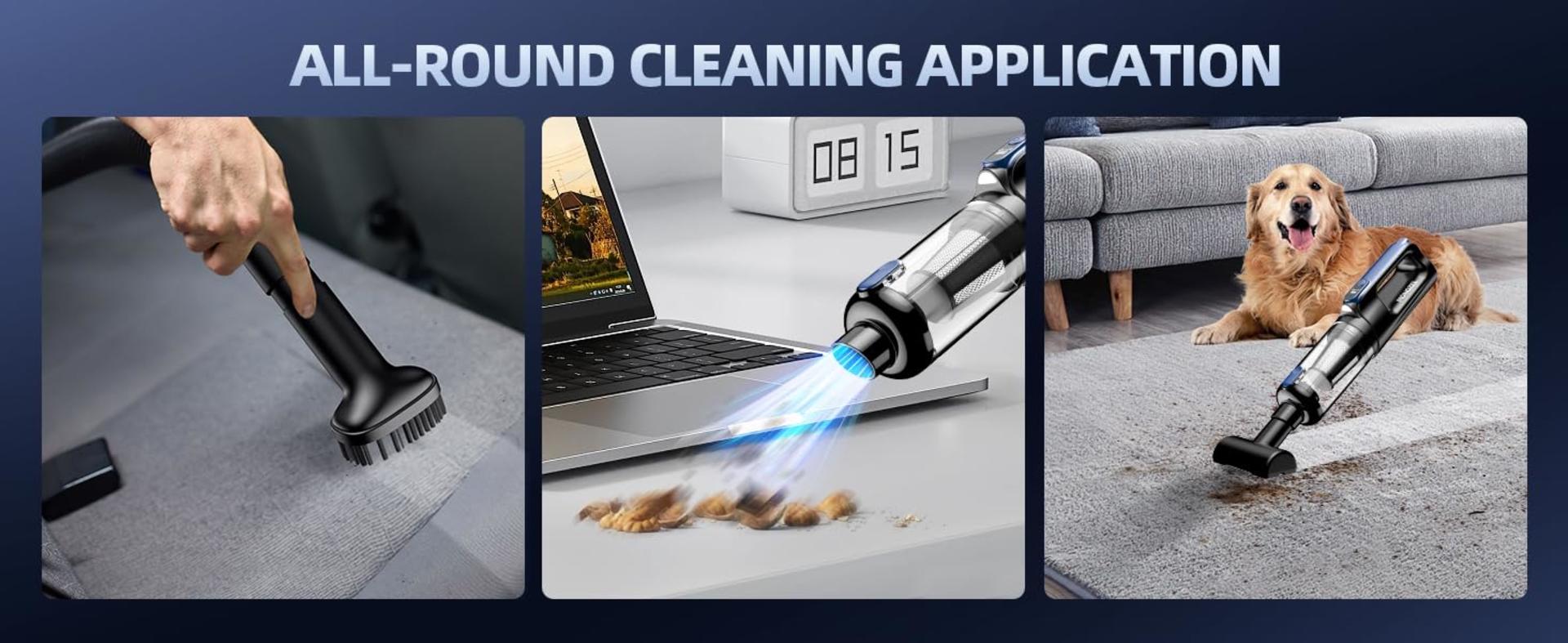 18000Pa Cordless 2-in-1 Vacuum & Air Duster with 130W Brushless Motor detail 7