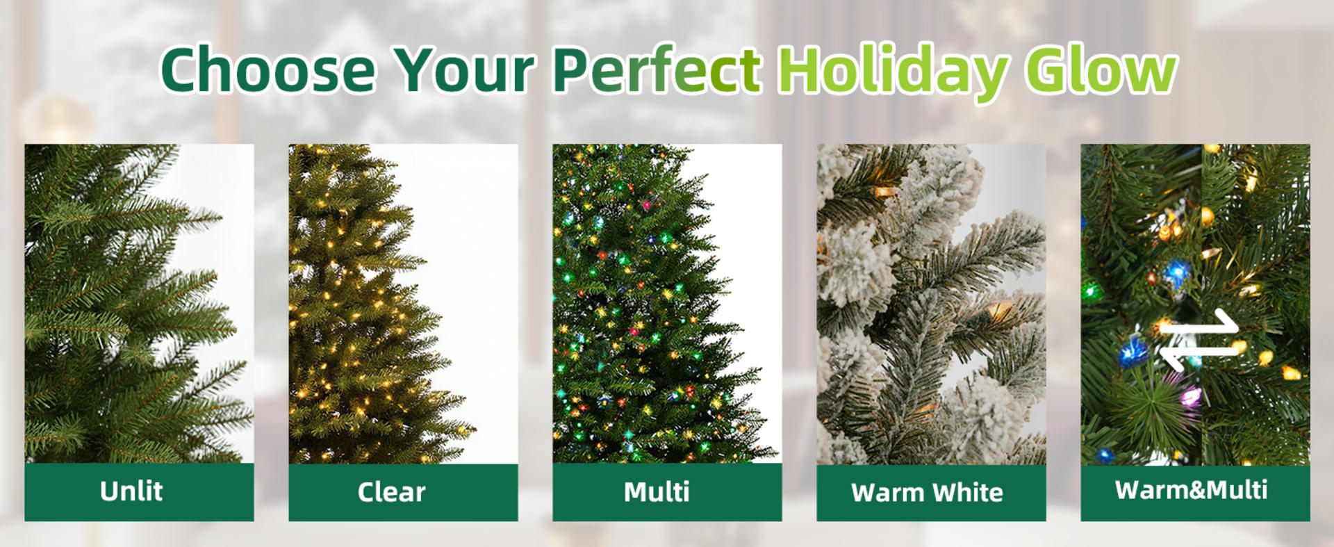 7.5FT Unlit Christmas Tree Green, Dunhill Fir Artificial Tree with 2514 PVC Branch Tips, Realistic F detail 5