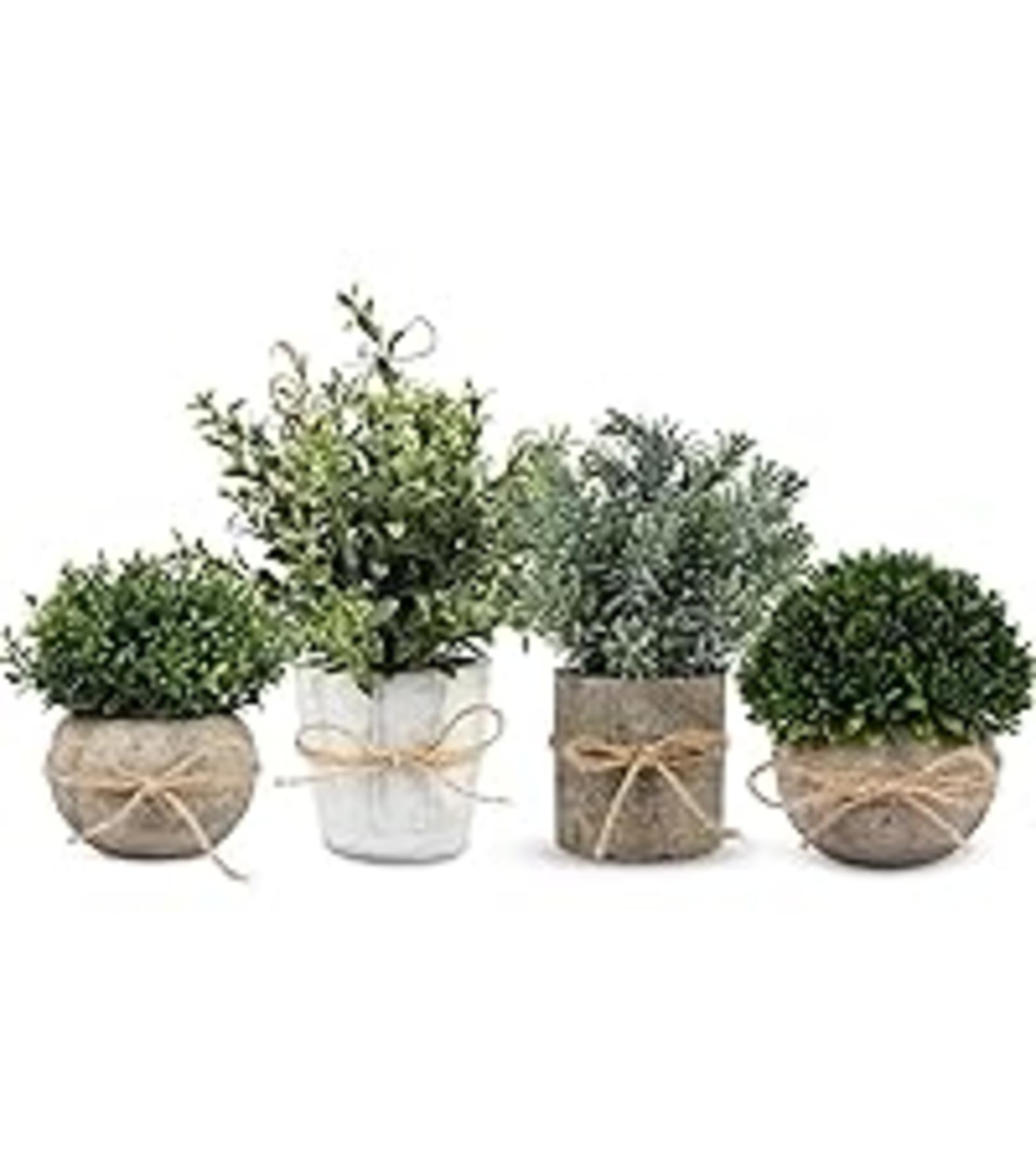 2 Pack Small Fake Plants, 11.42 Inch Artificial Agave Plants in Pots, Faux Plants Indoor for Home Ro detail 13