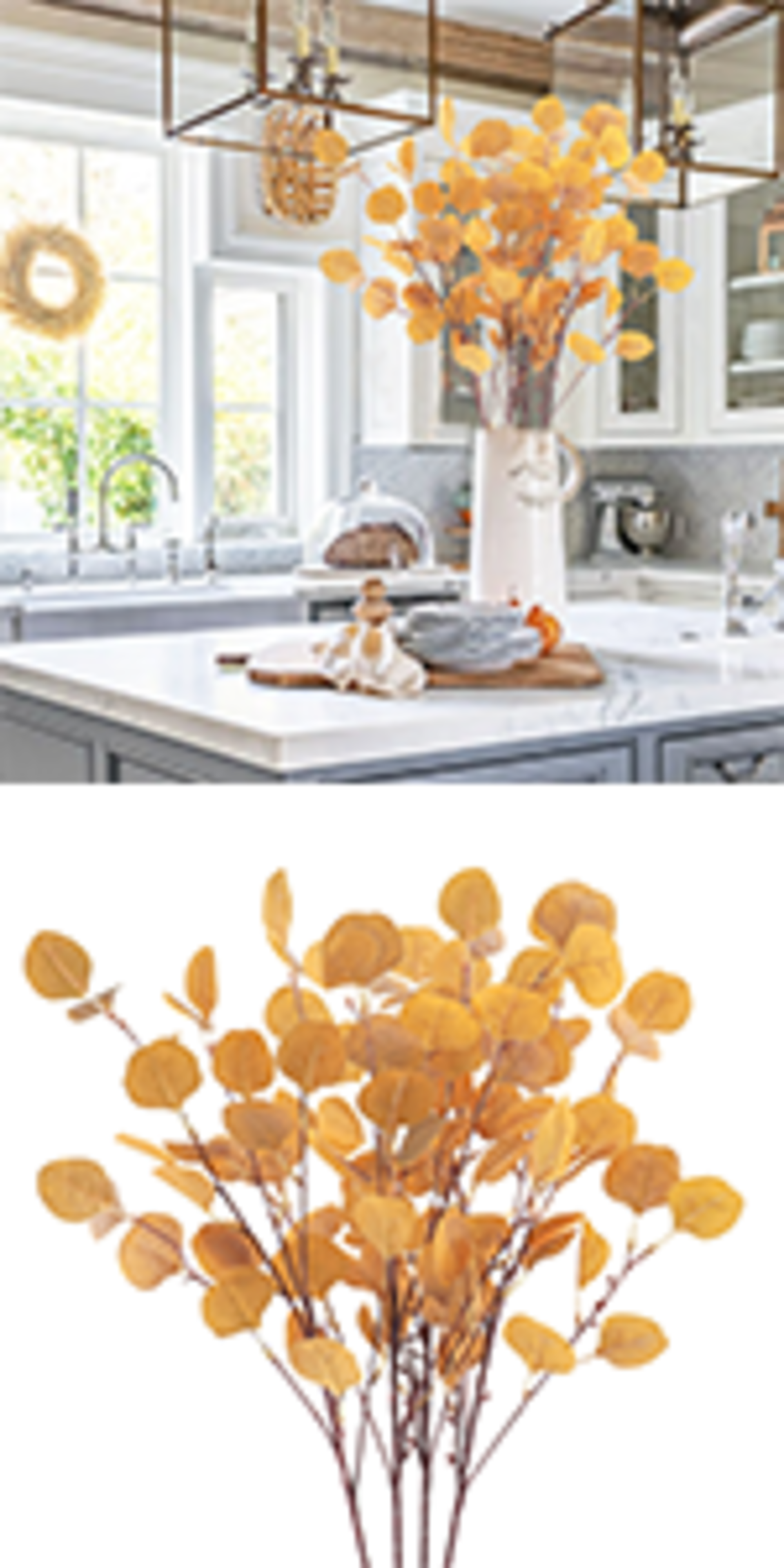 Artificial Grass Plants - 8 Pack UV Resistant Faux Greenery 17.5" Tall for Outdoor Garden Decor detail 5