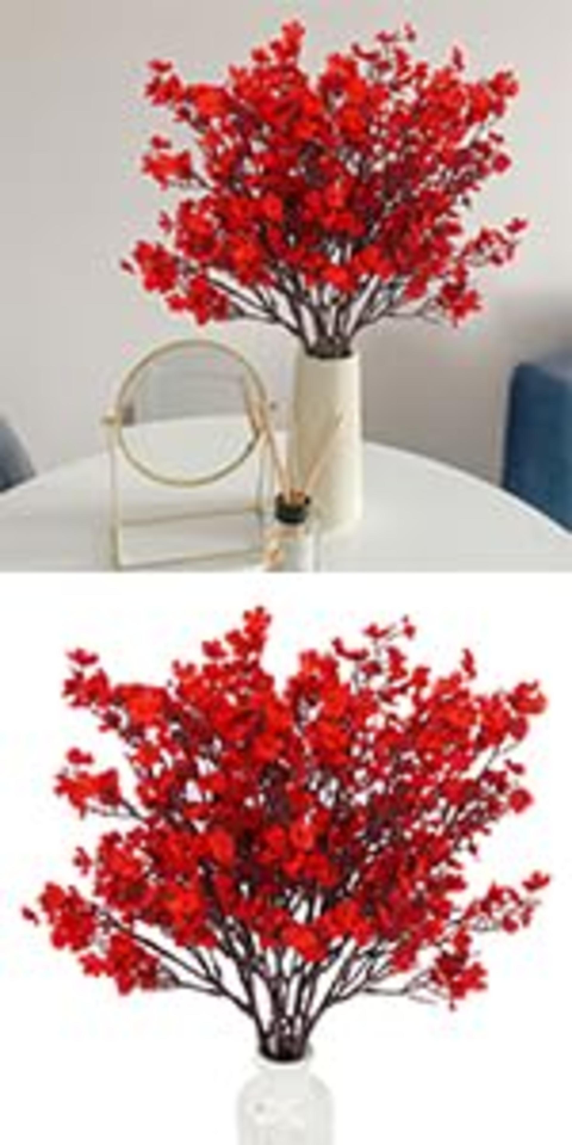 Artificial Grass Plants - 8 Pack UV Resistant Faux Greenery 17.5" Tall for Outdoor Garden Decor detail 7