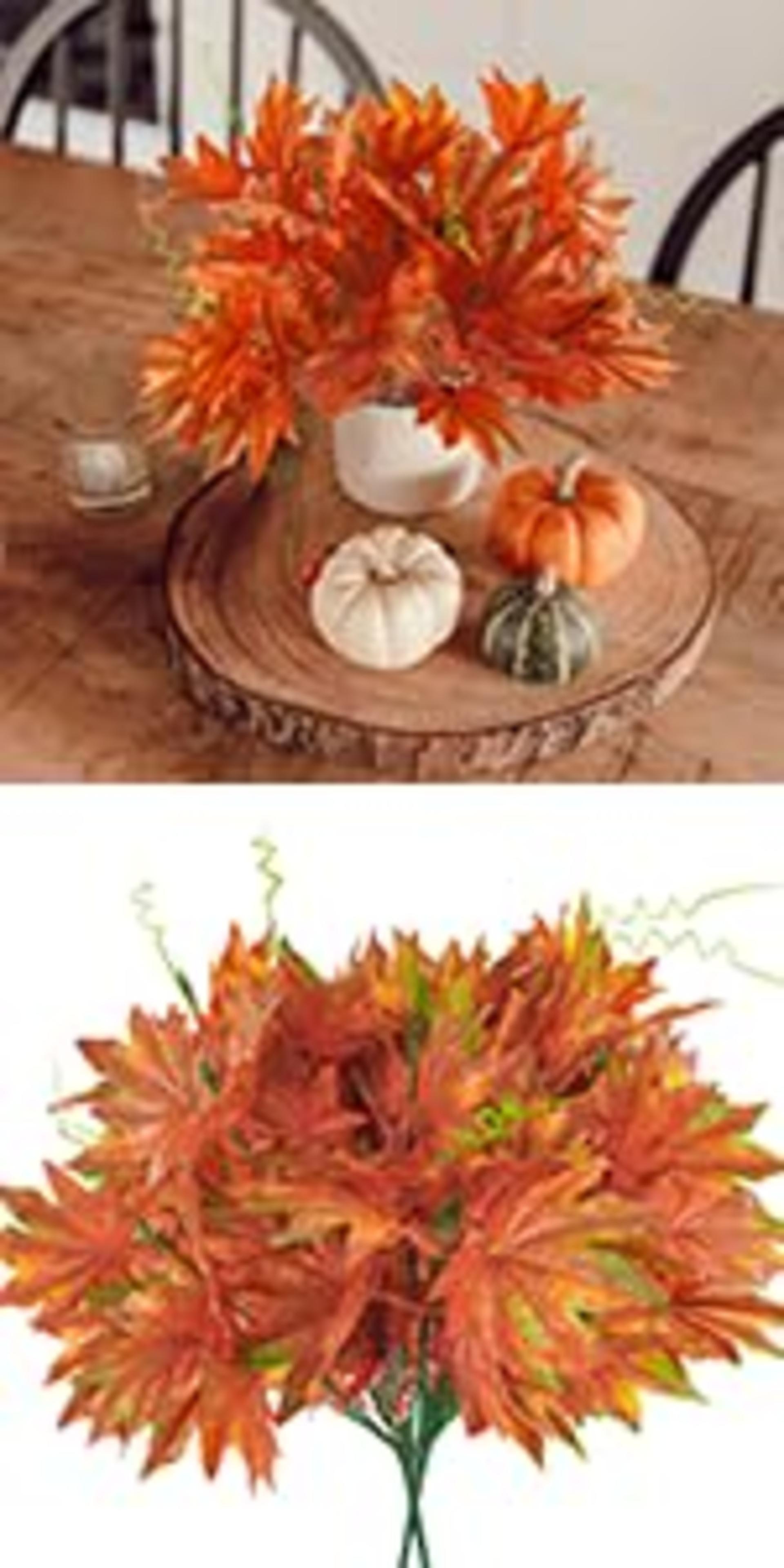 Artificial Grass Plants - 8 Pack UV Resistant Faux Greenery 17.5" Tall for Outdoor Garden Decor detail 8