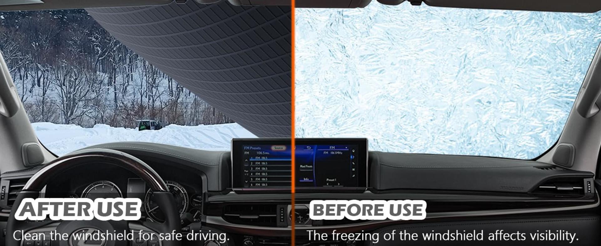 Universal Magnetic Windshield Cover for Snow, Ice, and All-Season Protection detail 7