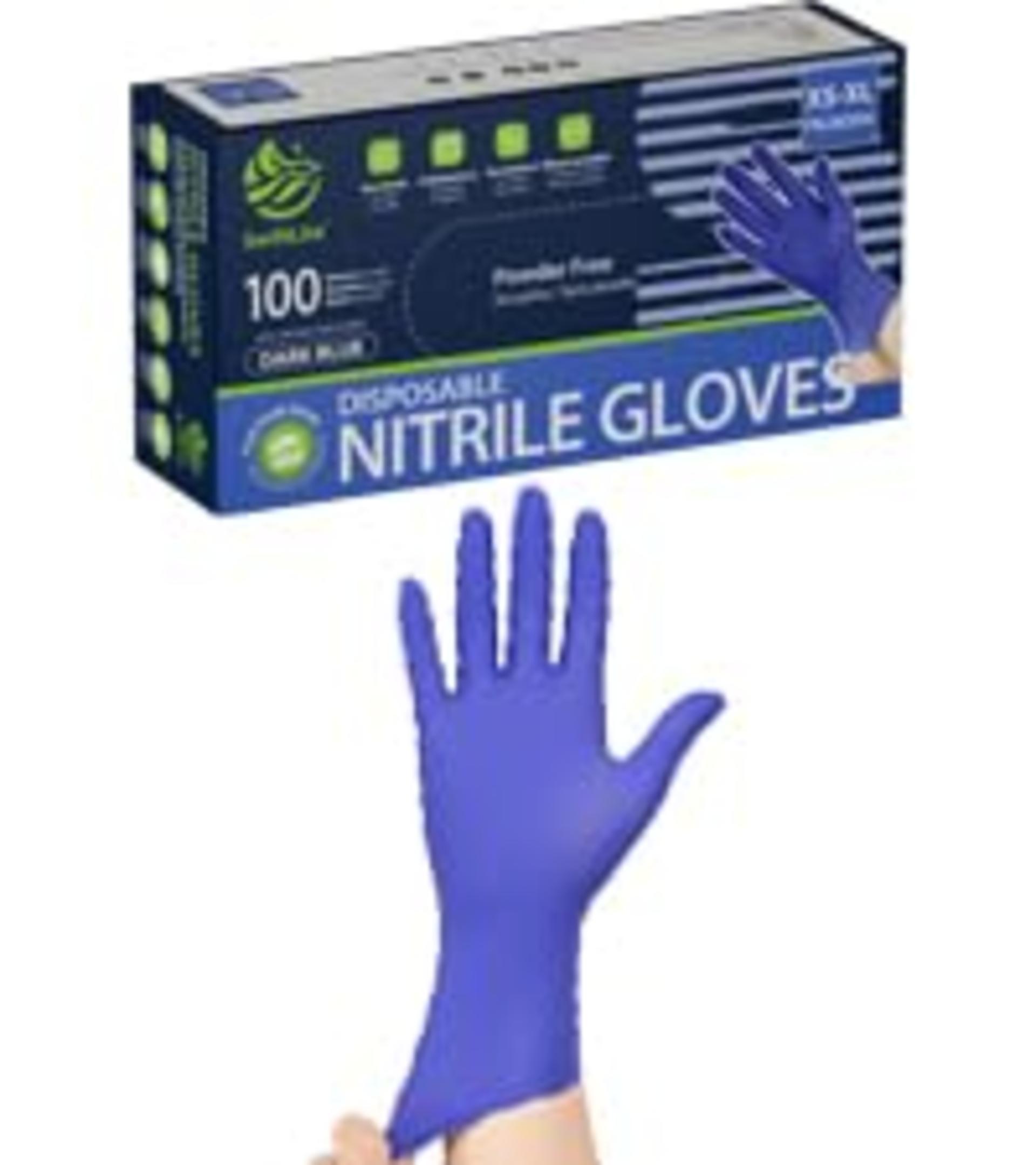 Black Nitrile Disposable Gloves, Latex-Free & Powder-Free for Food Prep, Kitchen, Cleaning detail 13