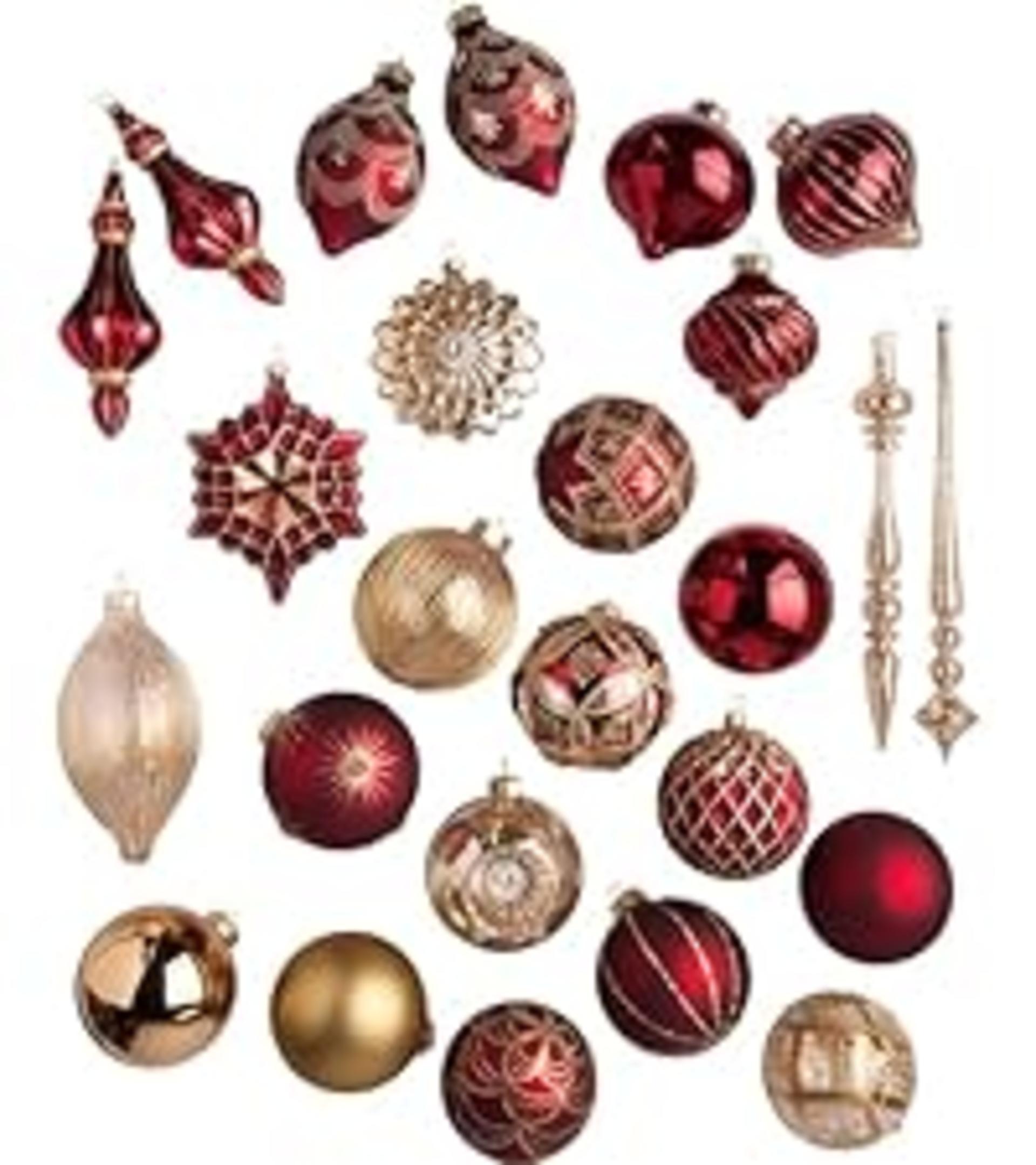 Balsam Hill Elizabeth Beaded Christmas Tree Skirt - Cranberry, Silver & Gold detail 6