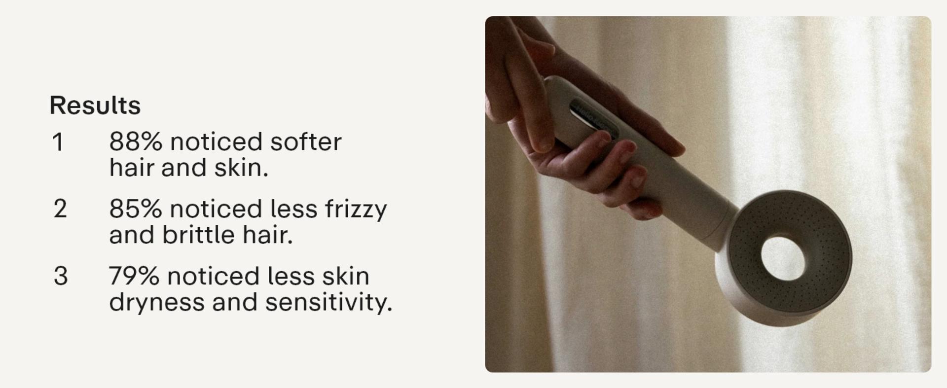 Beige Shower Head Filter - Removes 90% Chlorine & Metals, Improves Skin & Hair Health detail 4
