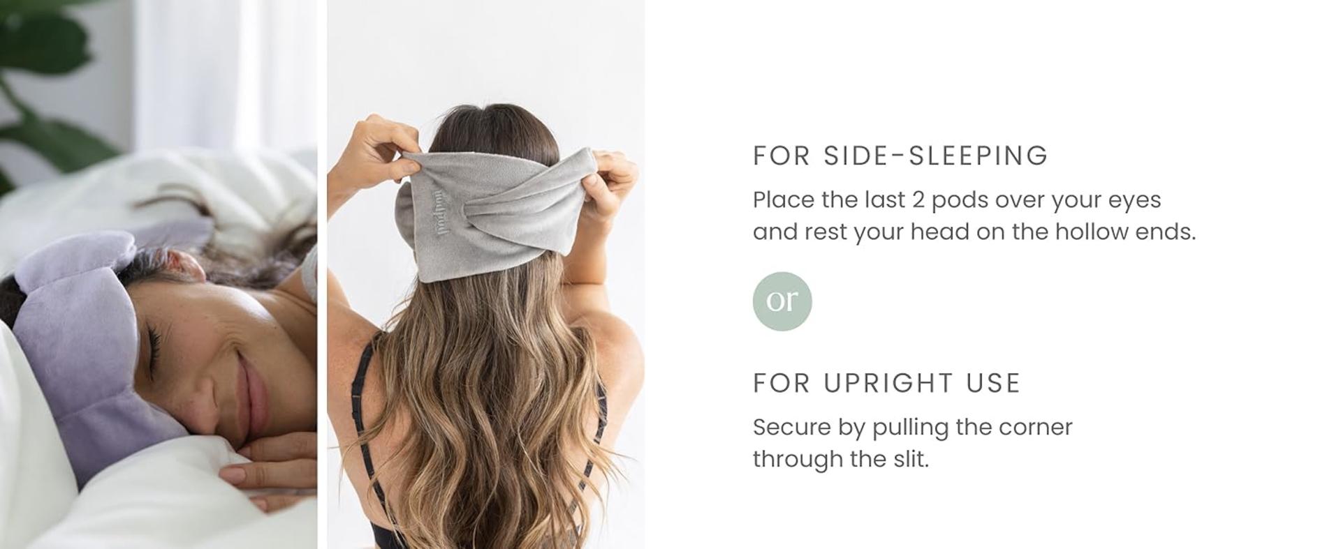 Gentle Pressure Weighted Sleep Mask with Light Blocking Design for Sleeping & Travel detail 5