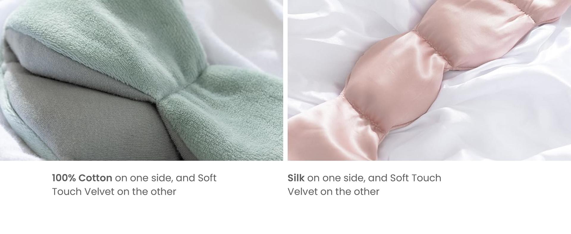 Gentle Pressure Weighted Sleep Mask with Light Blocking Design for Sleeping & Travel detail 6