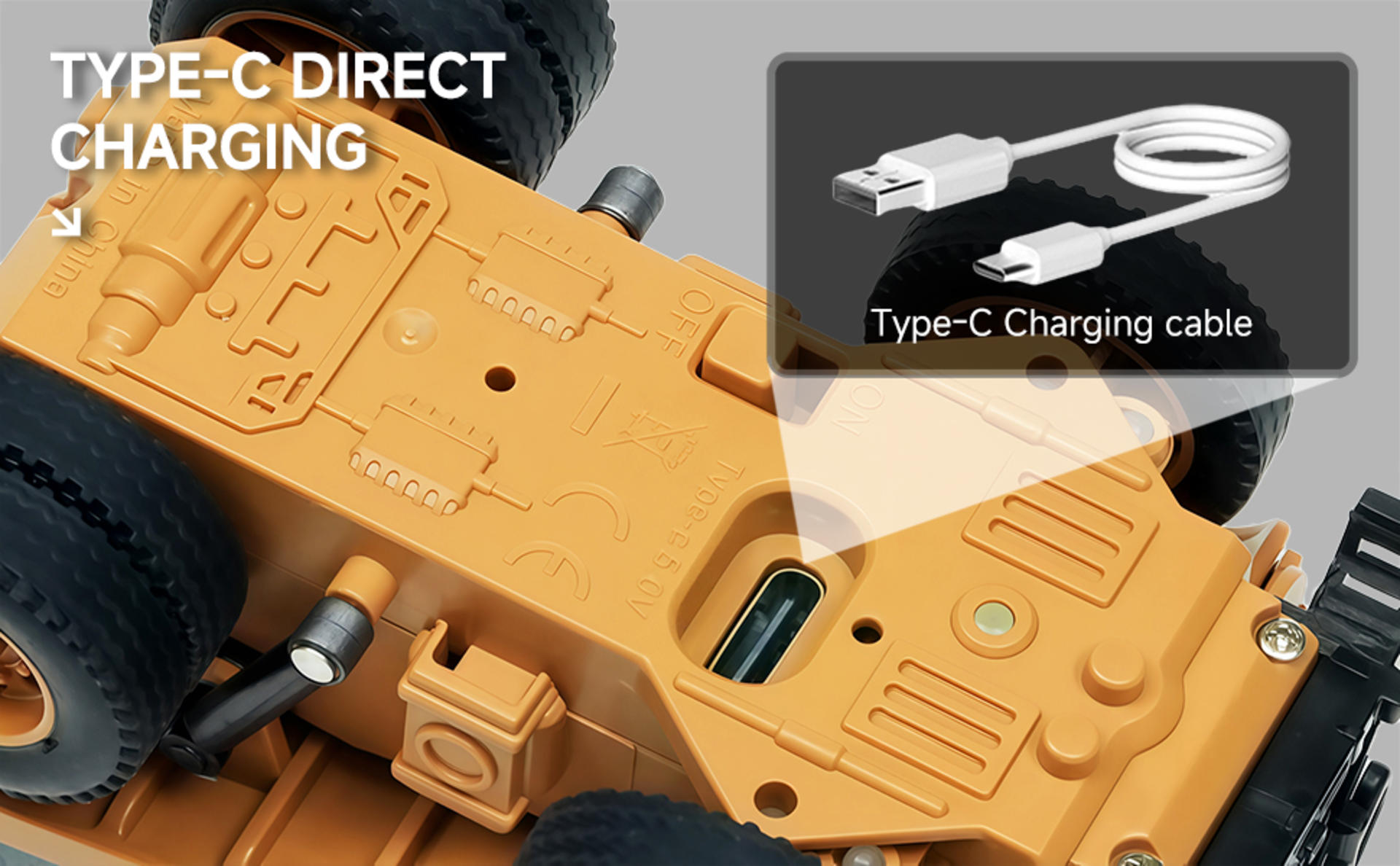 1/64 Mini RC Dump Truck with Metal Bed, 8-Channel Remote Control Construction Vehicle detail 6