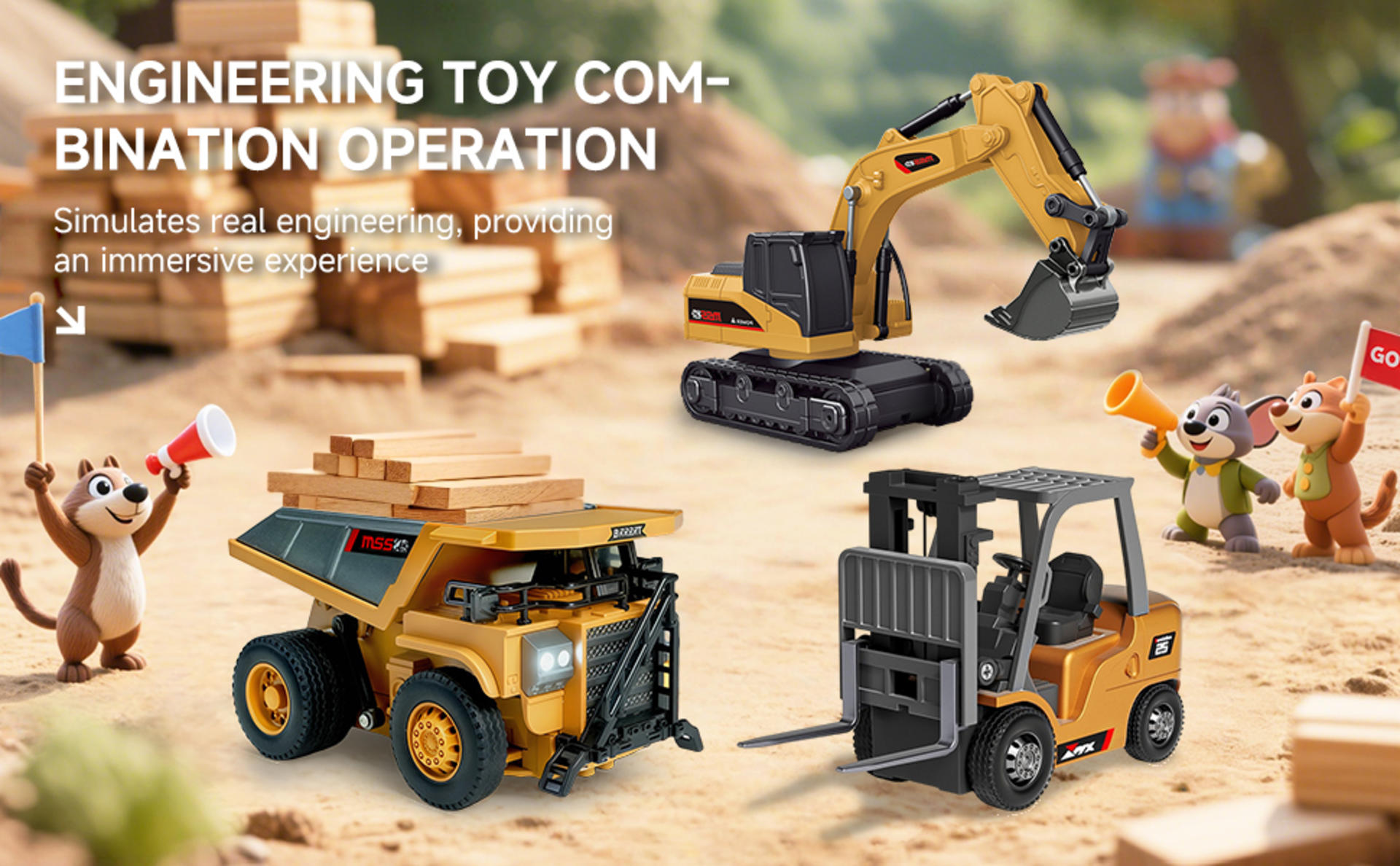 1/64 Mini RC Dump Truck with Metal Bed, 8-Channel Remote Control Construction Vehicle detail 7