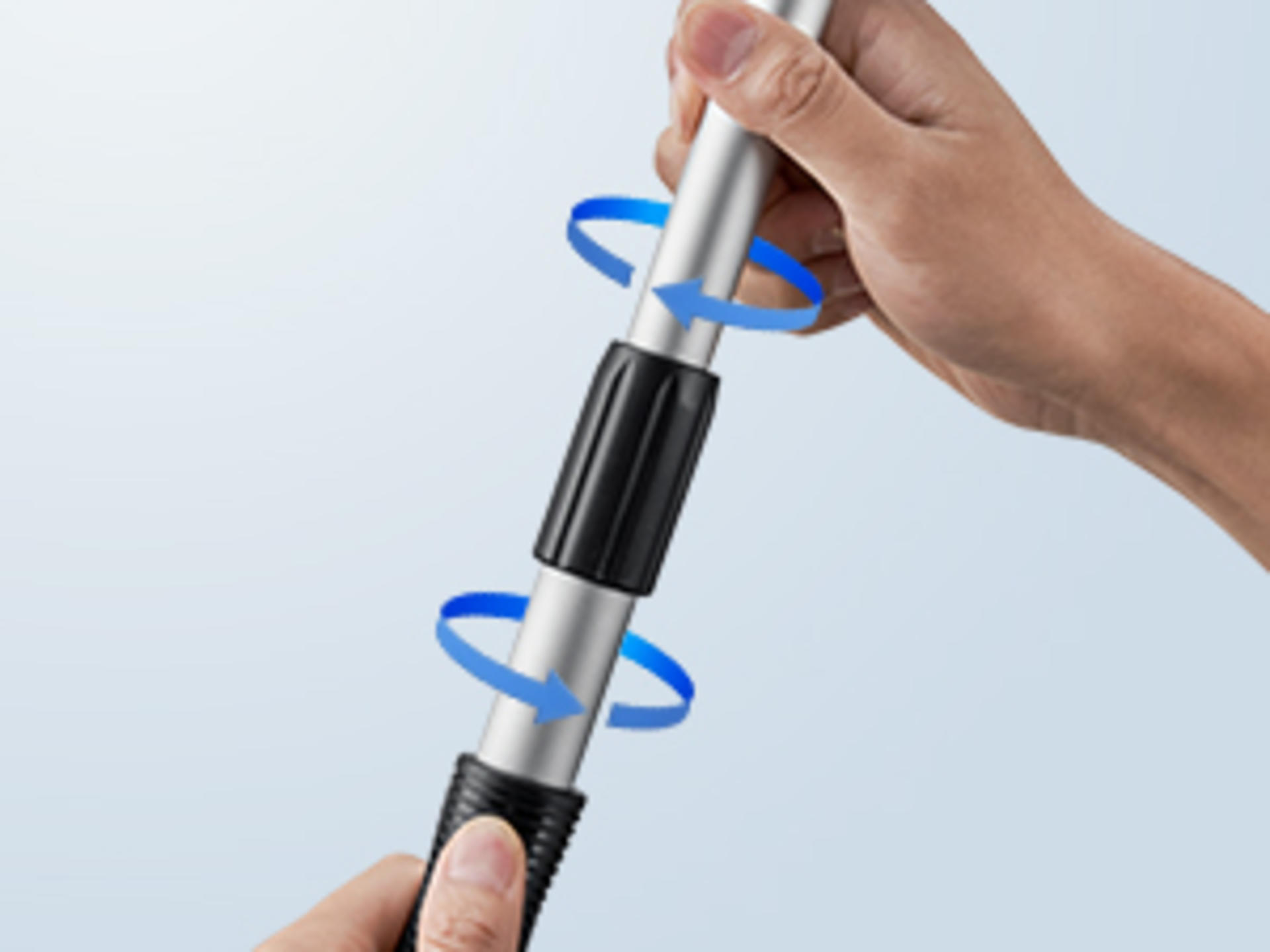 Extendable Windshield Cleaner with 180° Rotating Head and 4 Microfiber Pads for Car Interior detail 12