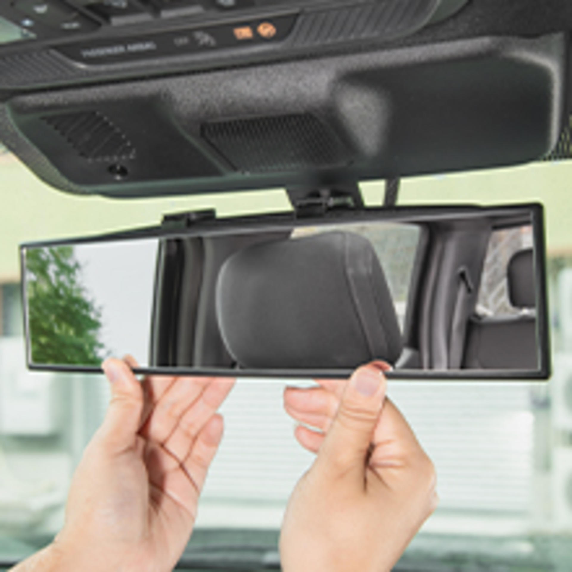 11.81 Inch Panoramic Convex Rear View Mirror - Wide Angle Interior Clip-on for Cars and SUVs detail 6