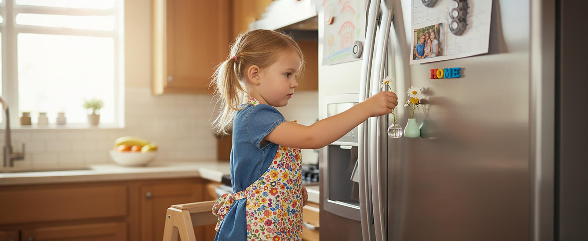 Mini Ceramic Vase Magnets with Flowers - 8 Pack Cute Fridge Decor for Kitchen & Office detail 6