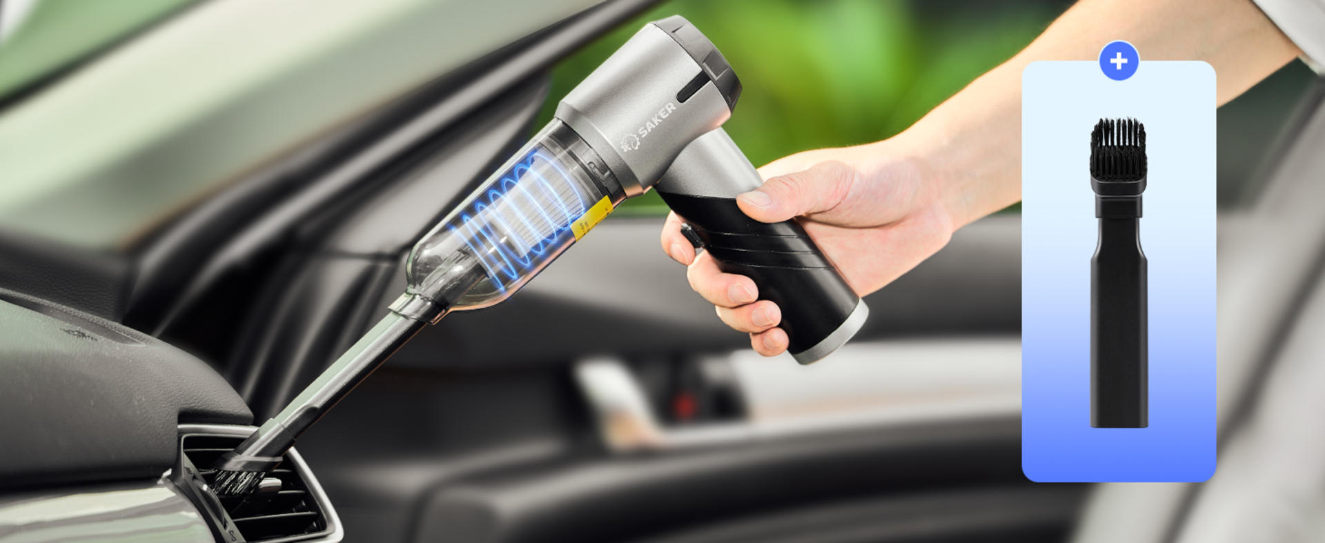 17000PA Cordless Handheld Car Vacuum Cleaner - 3-in-1 Foldable Portable Vacuum with Brushless Motor detail 9