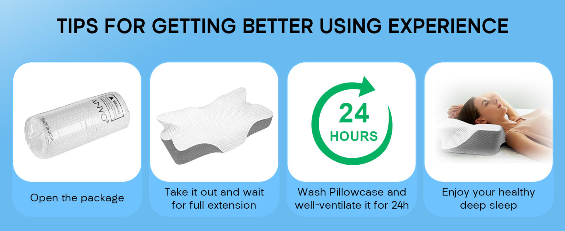 Memory Foam Cervical Pillow for Neck Pain Relief, Ergonomic Design for Side Back Stomach Sleepers detail 10
