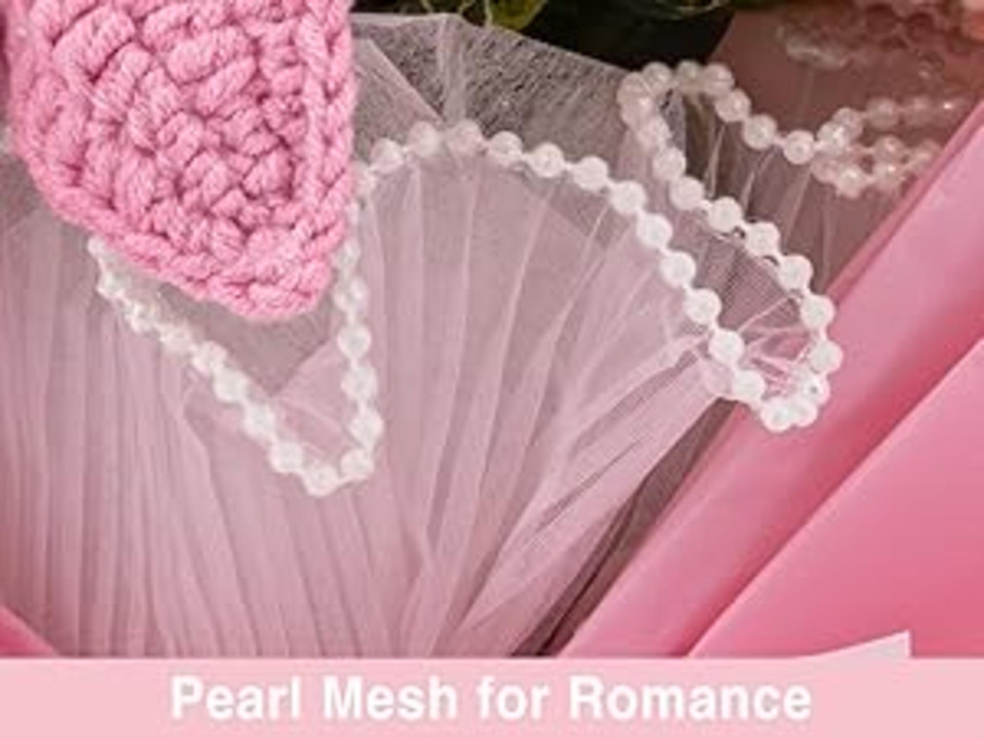 Handmade Crochet Flower Bouquet - Pink Knitted Roses for Home Decor and Gifts detail 5