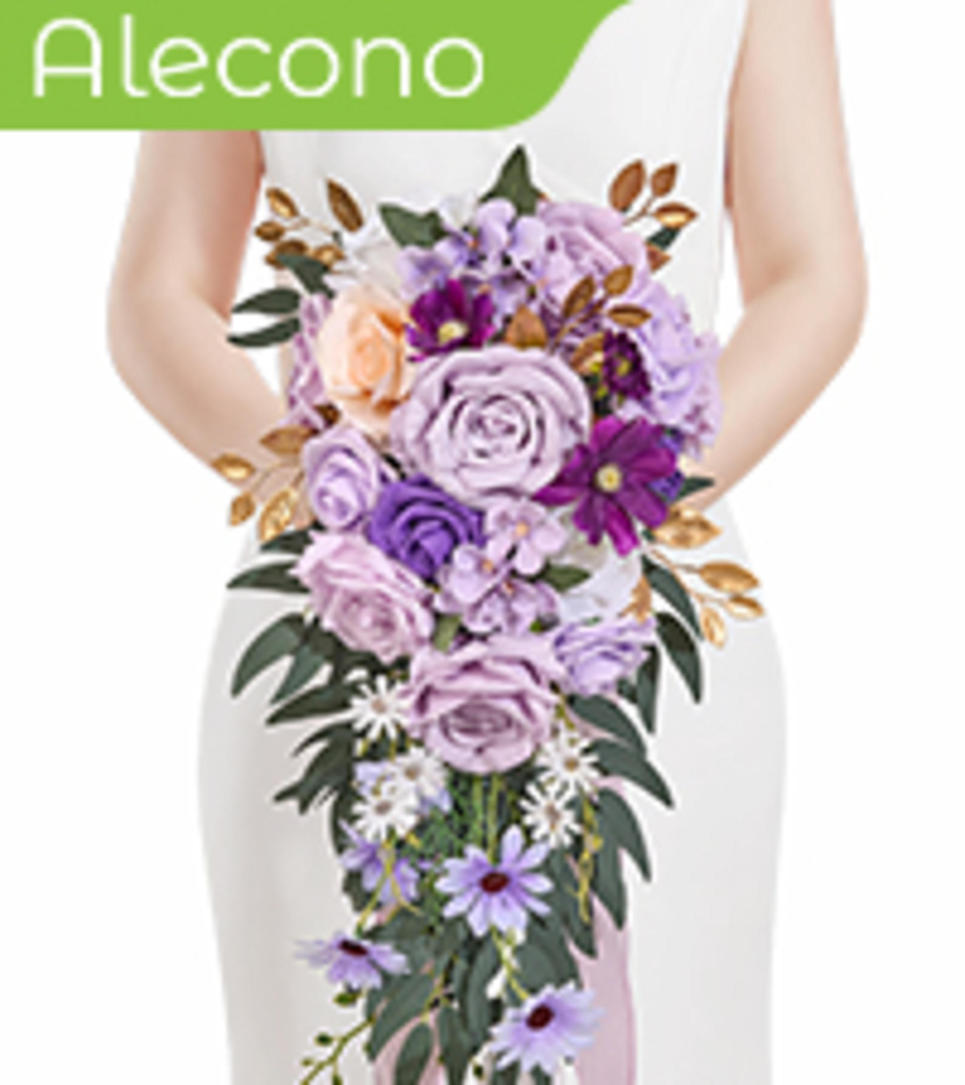 Hand-Knitted Crochet Flower Bouquet - 18 Piece Pink Floral Arrangement with Card for Gifts & Decor detail 8