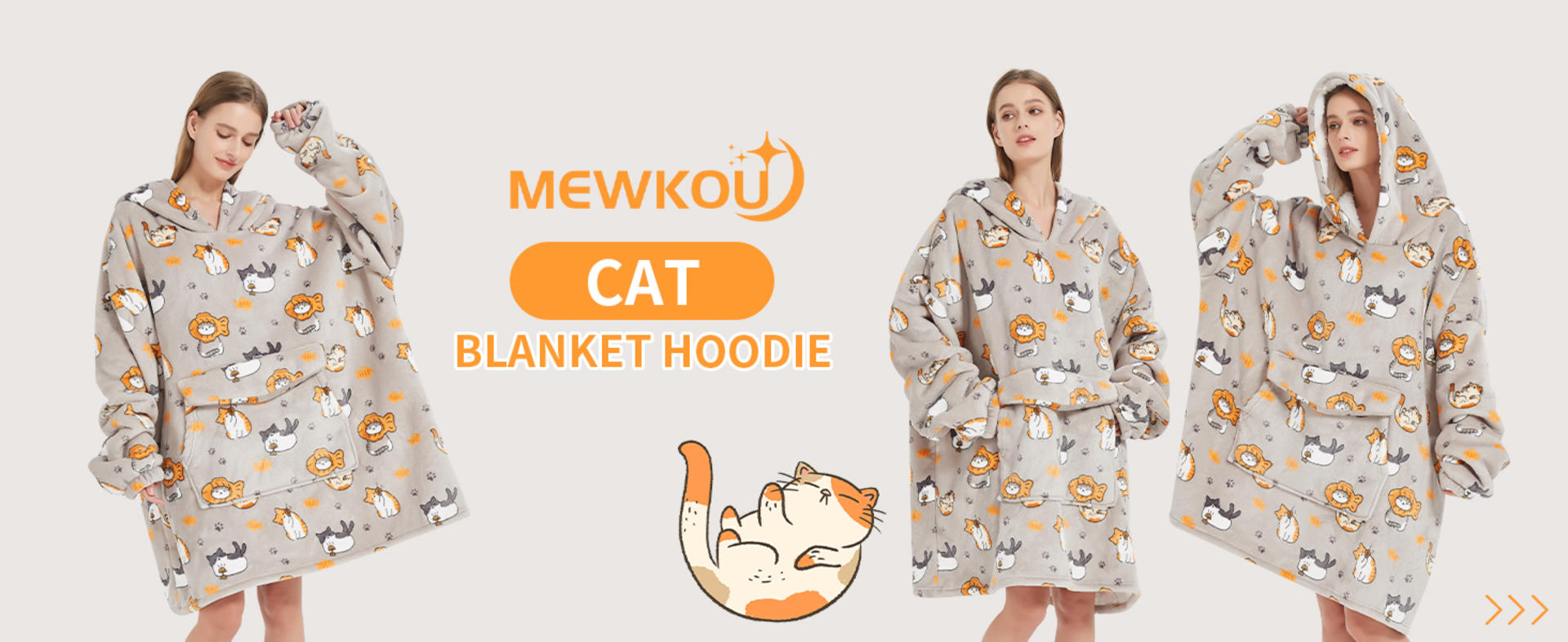 Oversized Sherpa Fleece Wearable Blanket Hoodie for Adults, Unisex One Size Fits Most detail 1