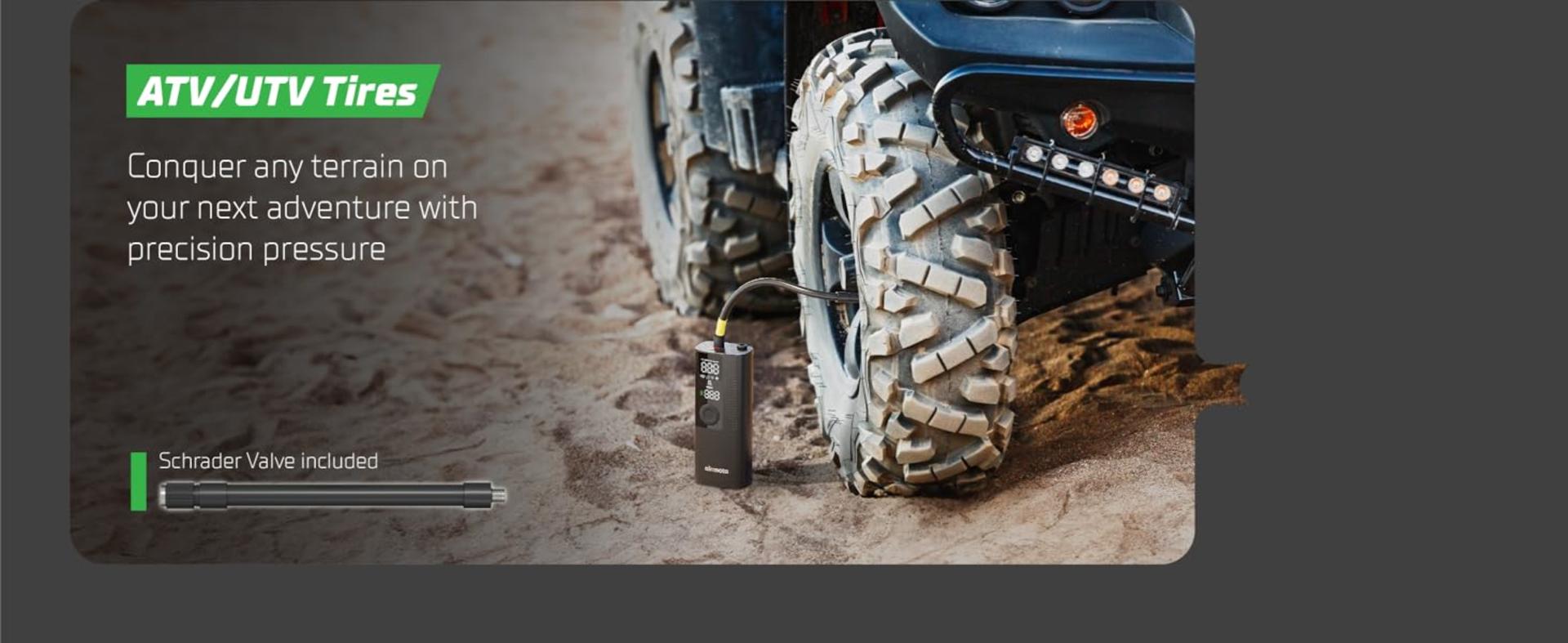Portable Cordless Tire Inflator with Digital Gauge, Auto Shut-Off and LED Flashlight detail 12