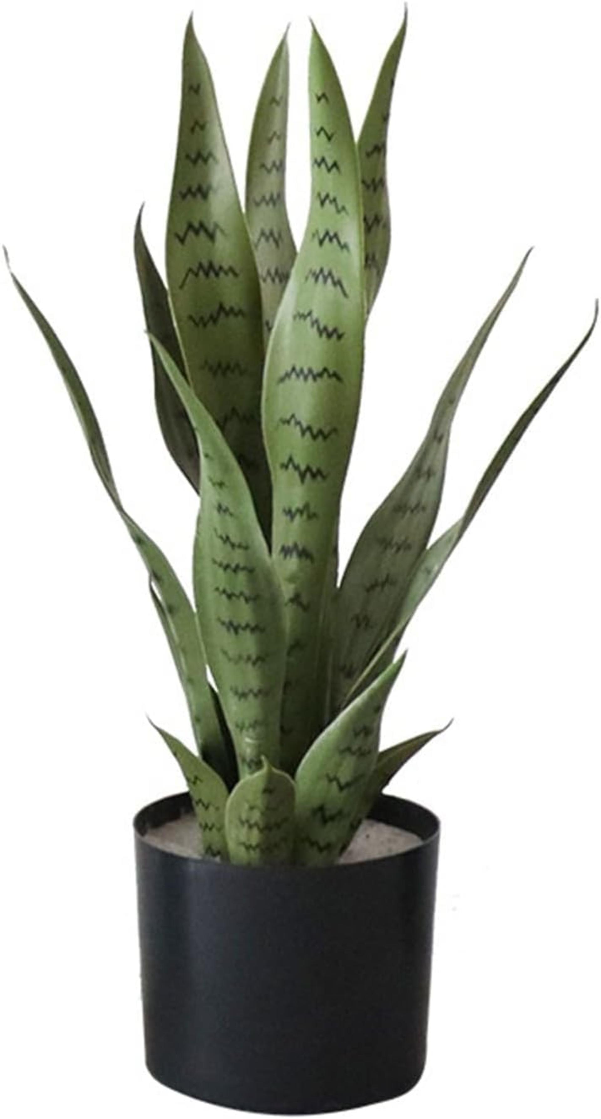 Planta Artificial de Espada-de-São-Jorge Realista em Vaso - Vegetação Falsa Realista para Decoração de Casa, Escritório e Jardim