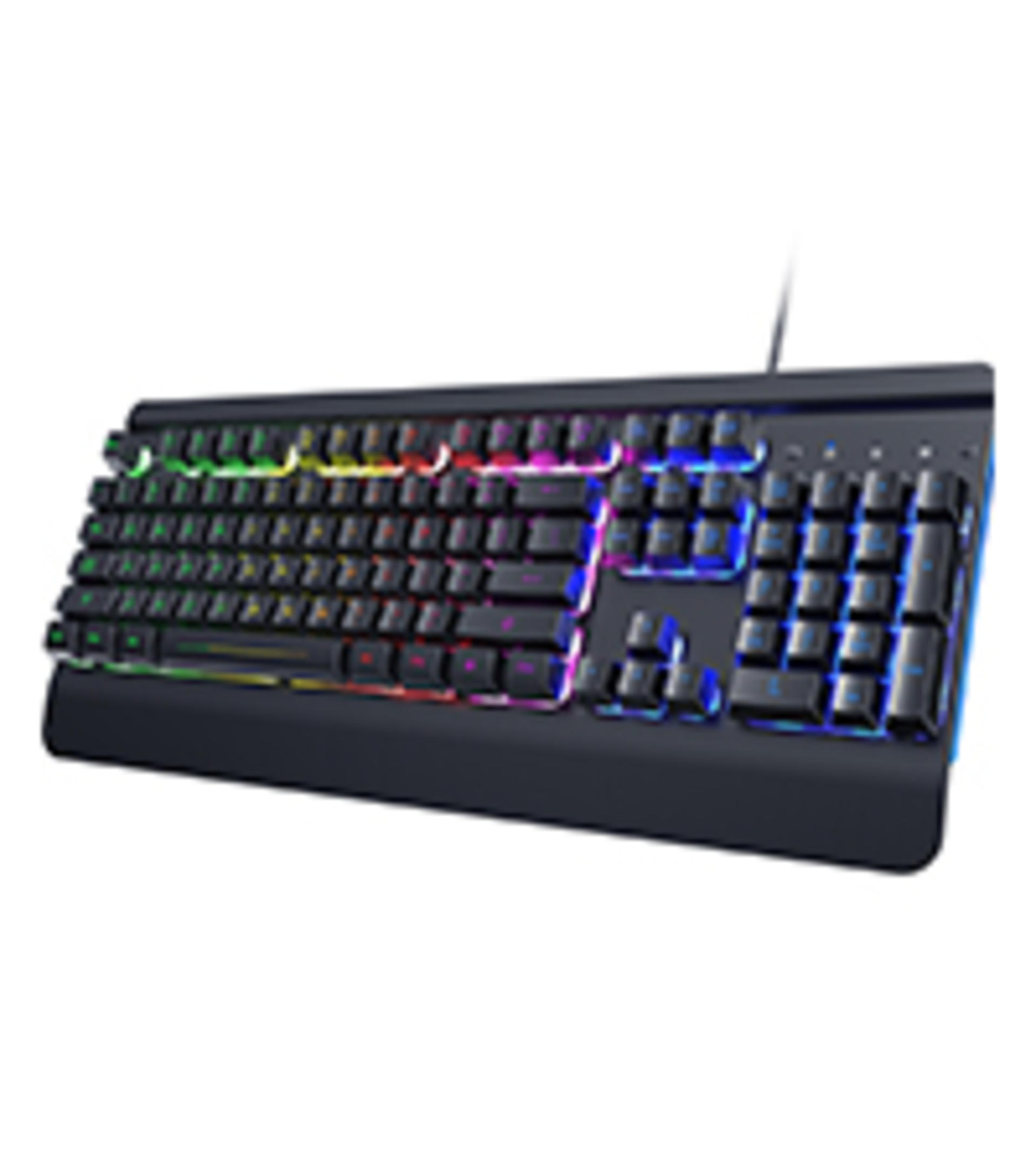 Drahtloses Gaming-Keyboard & Maus-Set mit Metallplatte, 7-Farben-Hintergrundbeleuchtung & wiederaufladbarem Akku detail 12