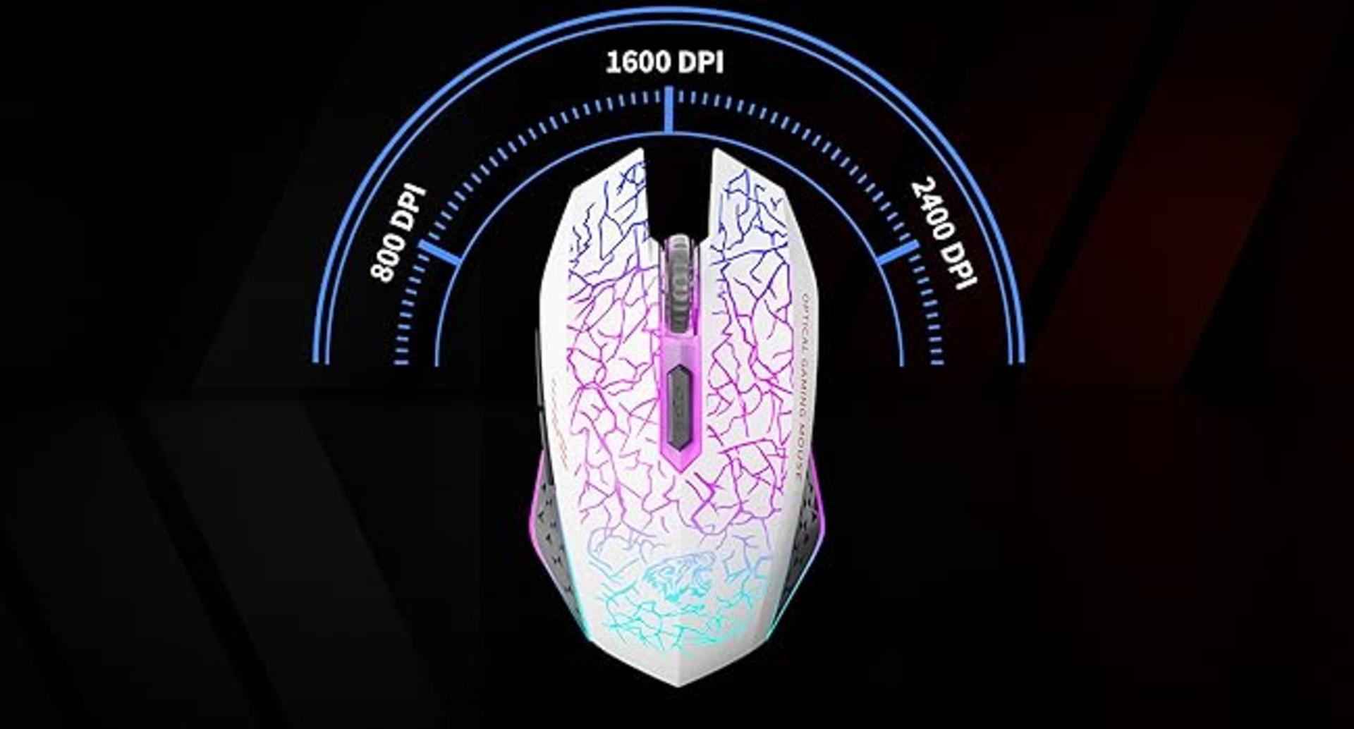 Silent Rechargeable Wireless Gaming Mouse with 7-Color LED Light, Adjustable DPI & Ergonomic Design detail 8