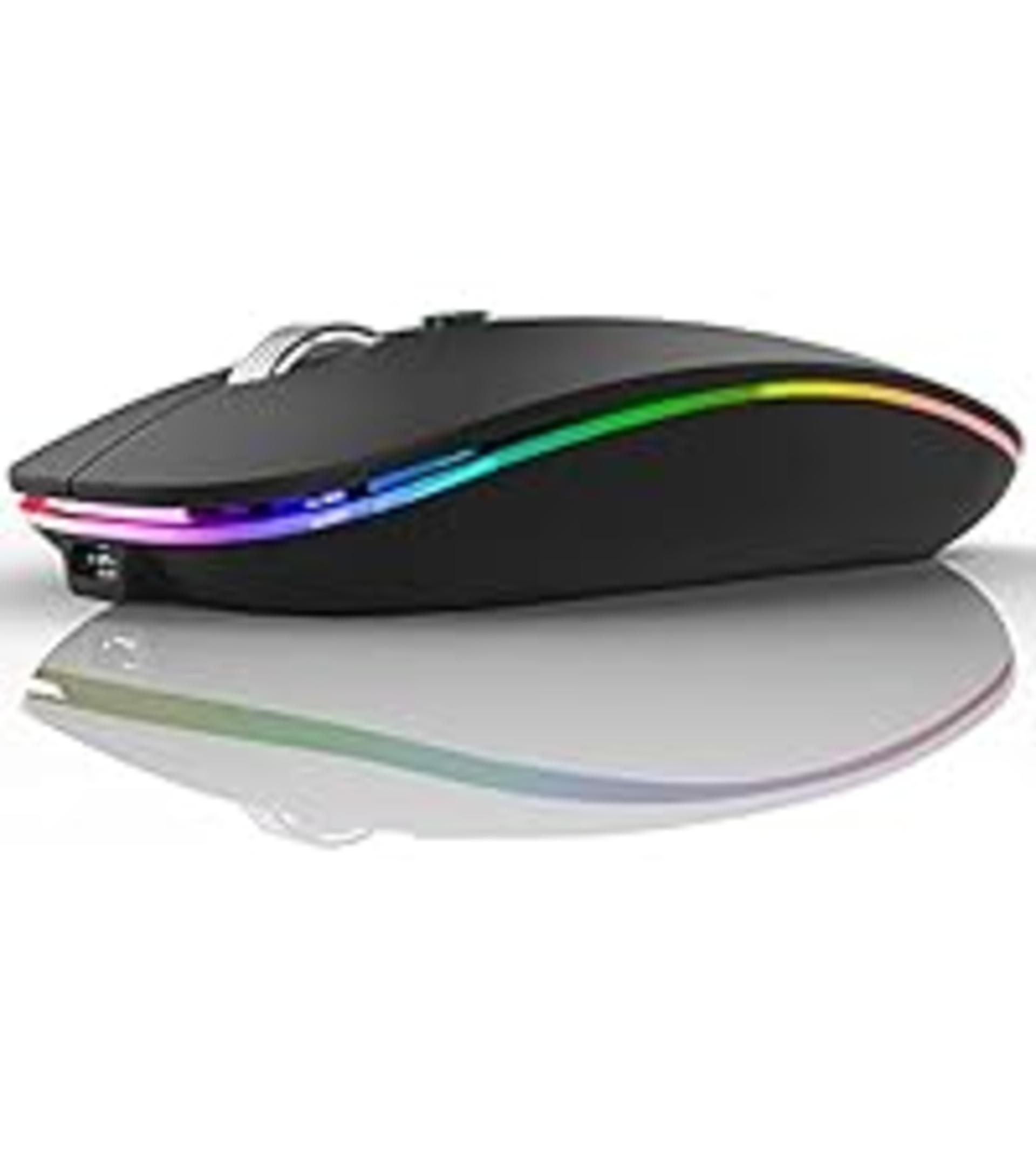 Silent Rechargeable Wireless Gaming Mouse with 7-Color LED Light, Adjustable DPI & Ergonomic Design detail 13