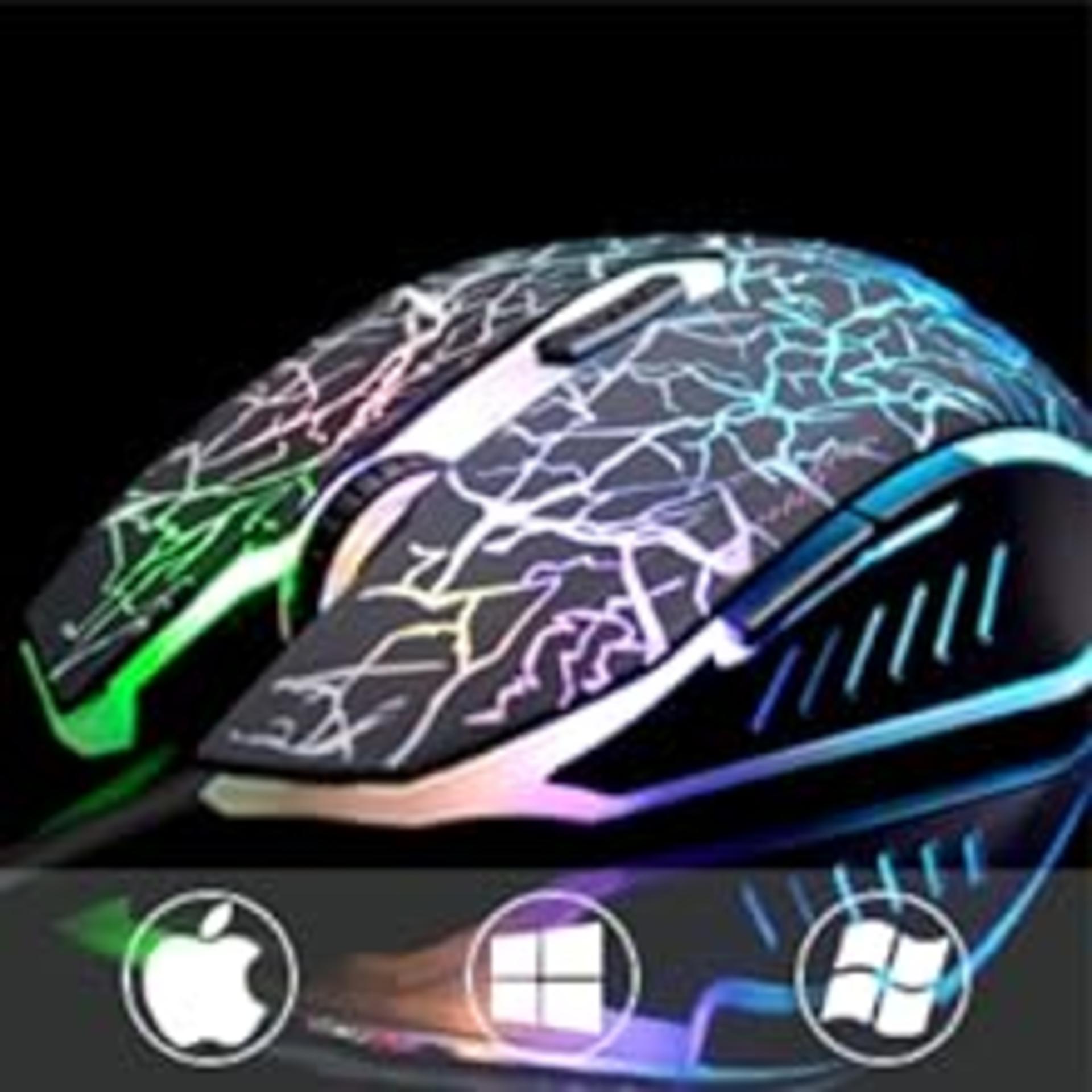 VEGCOO C10 Wireless Gaming Mouse Rechargeable Silent Optical Mice 7 Colors LED Lights, 7 Buttons 2400/1600/800DPI (Black) detail 4