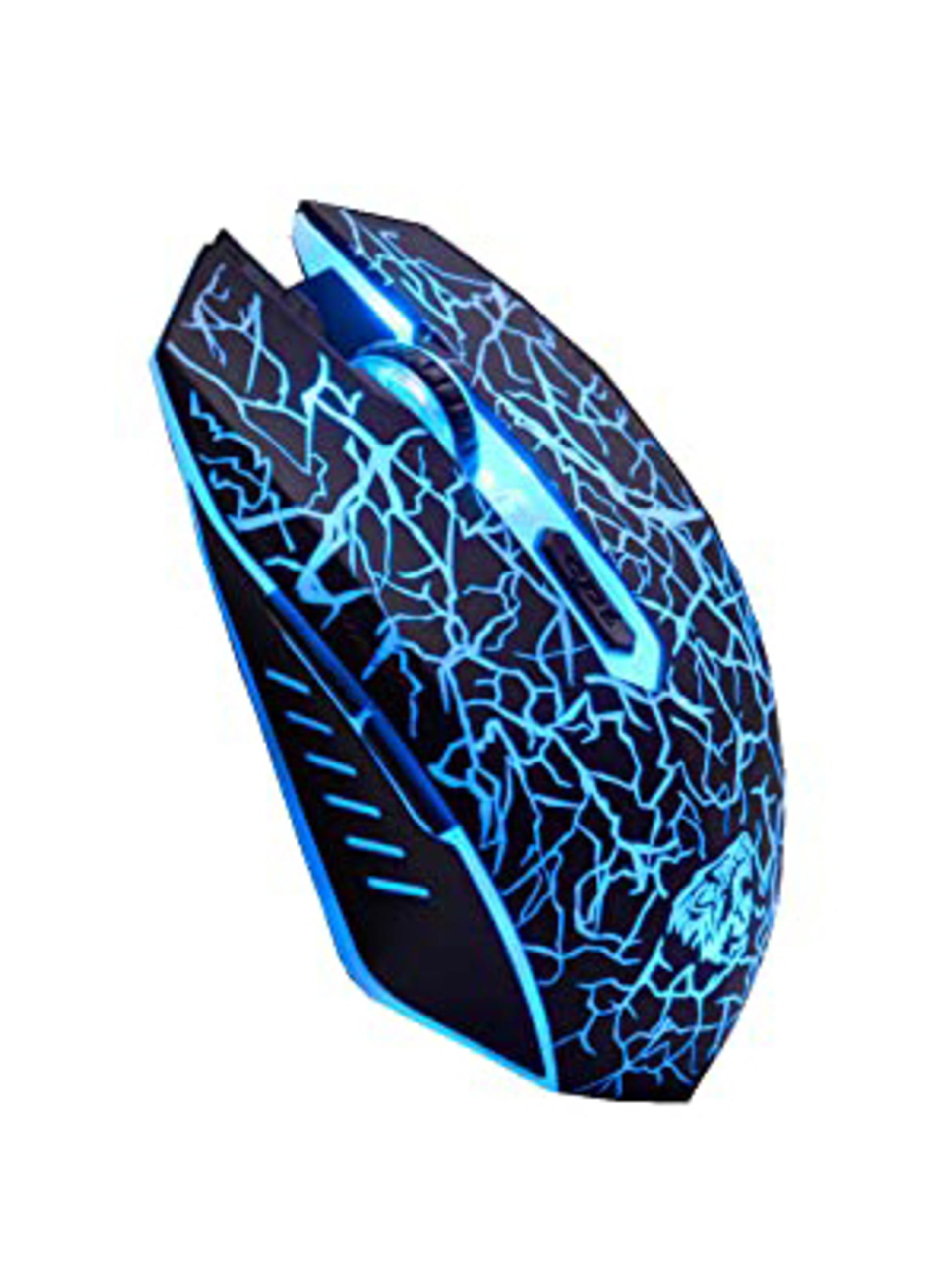VEGCOO C10 Wireless Gaming Mouse Rechargeable Silent Optical Mice 7 Colors LED Lights, 7 Buttons 2400/1600/800DPI (Black) detail 9