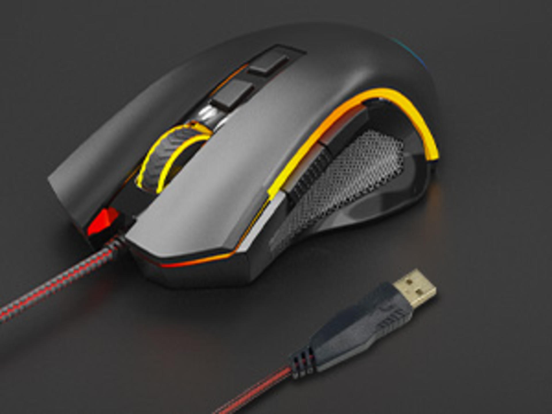 Redragon M602 Gaming Mouse, Ergonomic RGB Gaming Mouse Wired with 7200 Adjustable DPI, 9 Programmable Buttons, Professional Software for Gamer Office [Black] detail 12