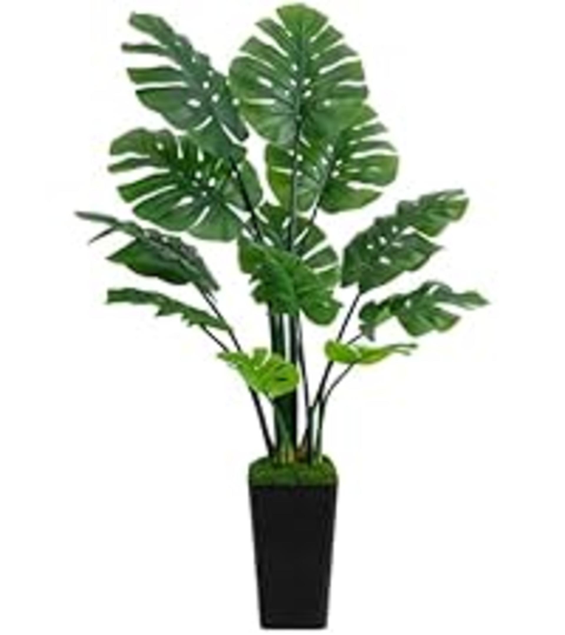 Realistic Artificial Camellia Tree 2-Pack – 40'' Faux Potted Plants with 30 Pink Flowers detail 10
