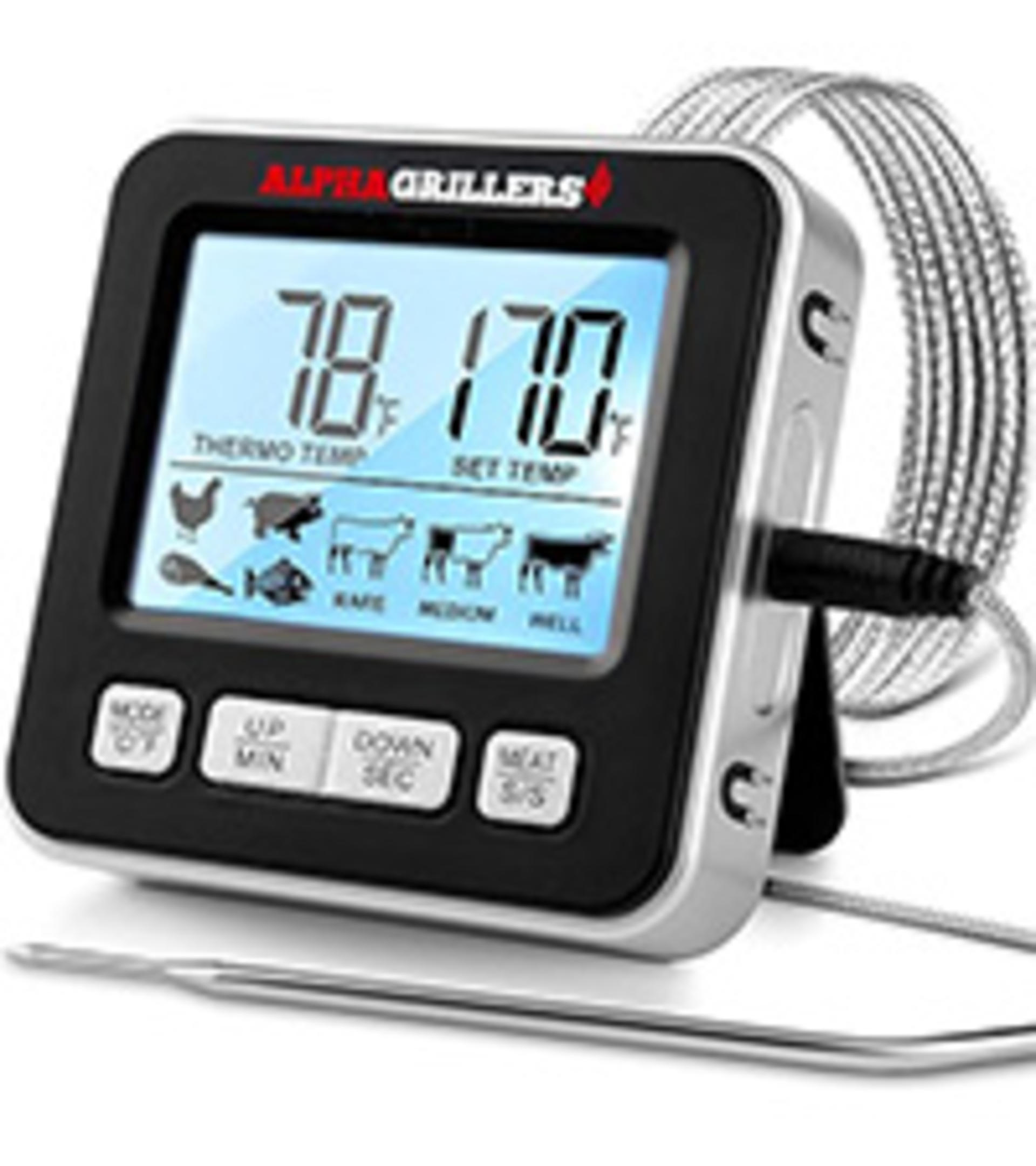 Instant-Read Meat Thermometer with Backlit Display & Water-Resistant Design detail 7