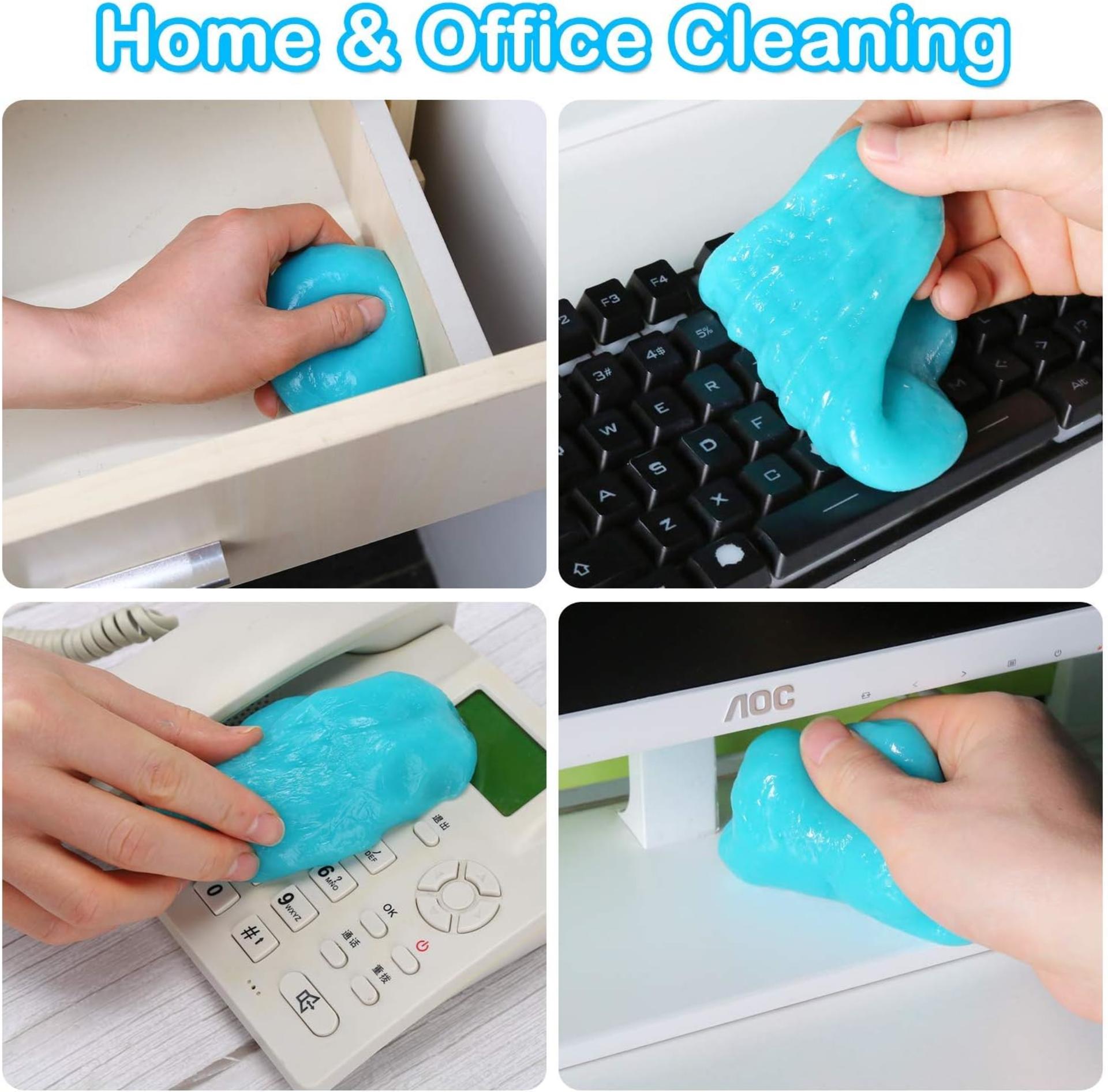 Reusable Car Cleaning Gel Putty - Universal Dust Remover for Auto Interior & Electronics - 5