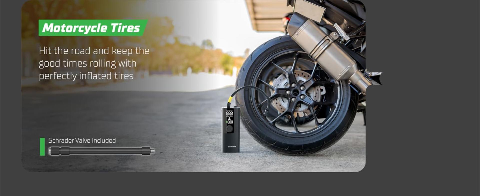 Portable Tire Inflator with Digital Gauge, Auto Shut-Off & 2000mAh Rechargeable Battery detail 10
