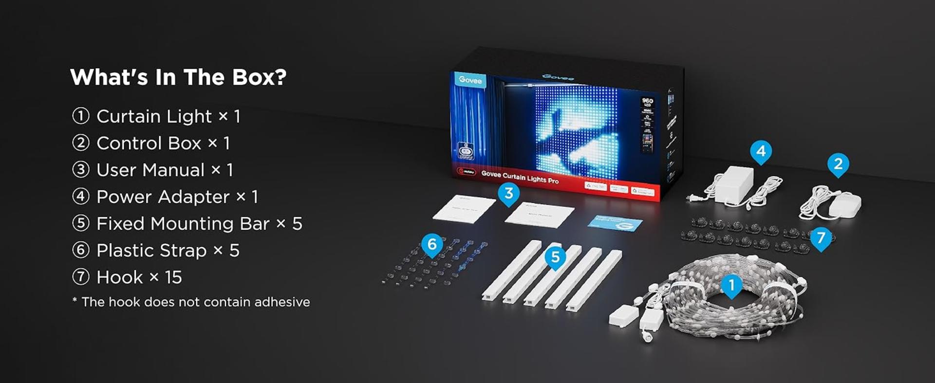 Pro Smart Curtain Lights with 960 LEDs, AIGC & Music Sync, IP67 Waterproof detail 15