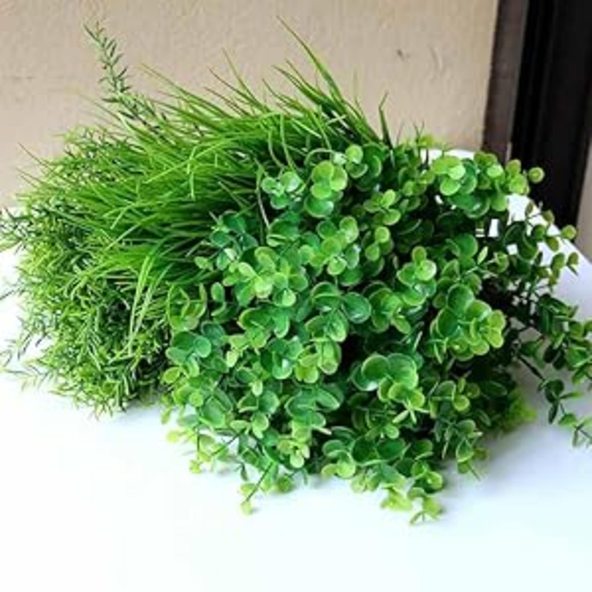 18PCS Outdoor Artificial Faux Plants, UV Resistant Realistic Fake Greenery for Porch & Window Box detail 8