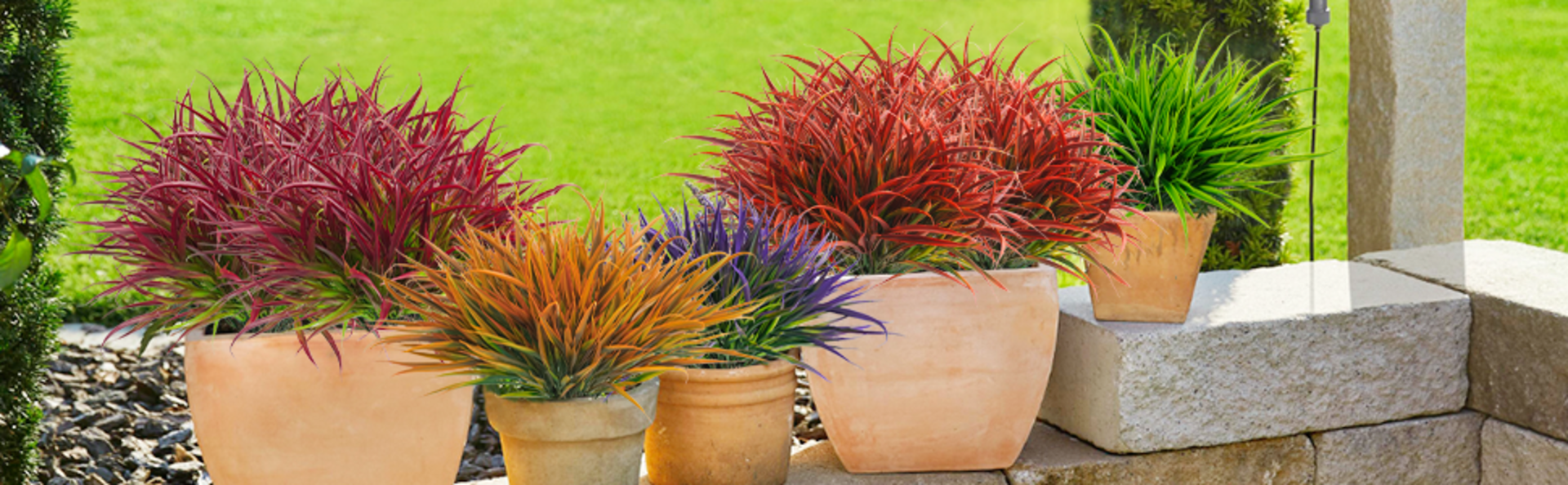 28 Bundles Artificial Outdoor Plants UV Resistant Fake Grass for Garden Porch Window Box Decor detail 8