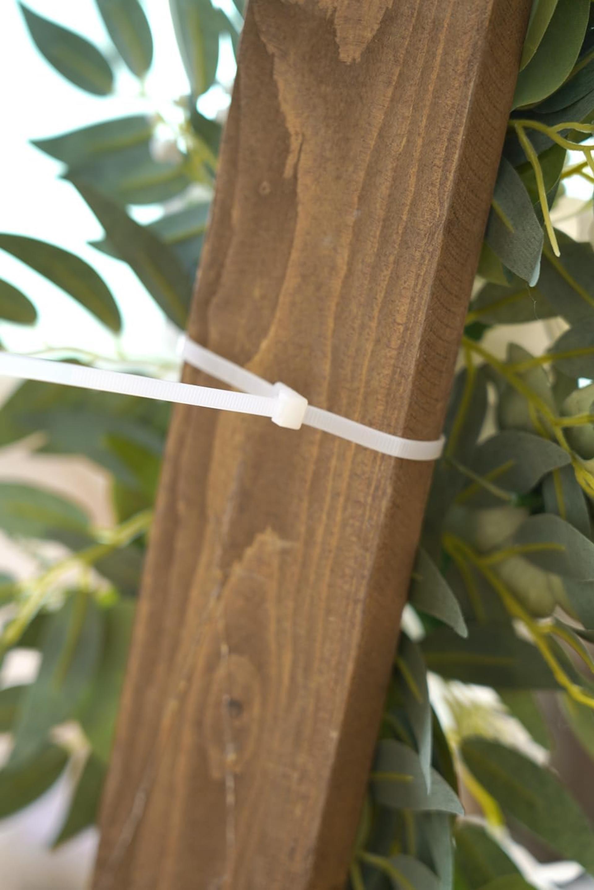 2-Pack Sage Green & White Wedding Flower Swag Set, Large: 35.43"L x 14.56"W, Small: 24.80"L x 12.99"W, Artificial Flowers for Wedding Arch, Ceremony, Table Centerpieces, Wall Hanging - 8