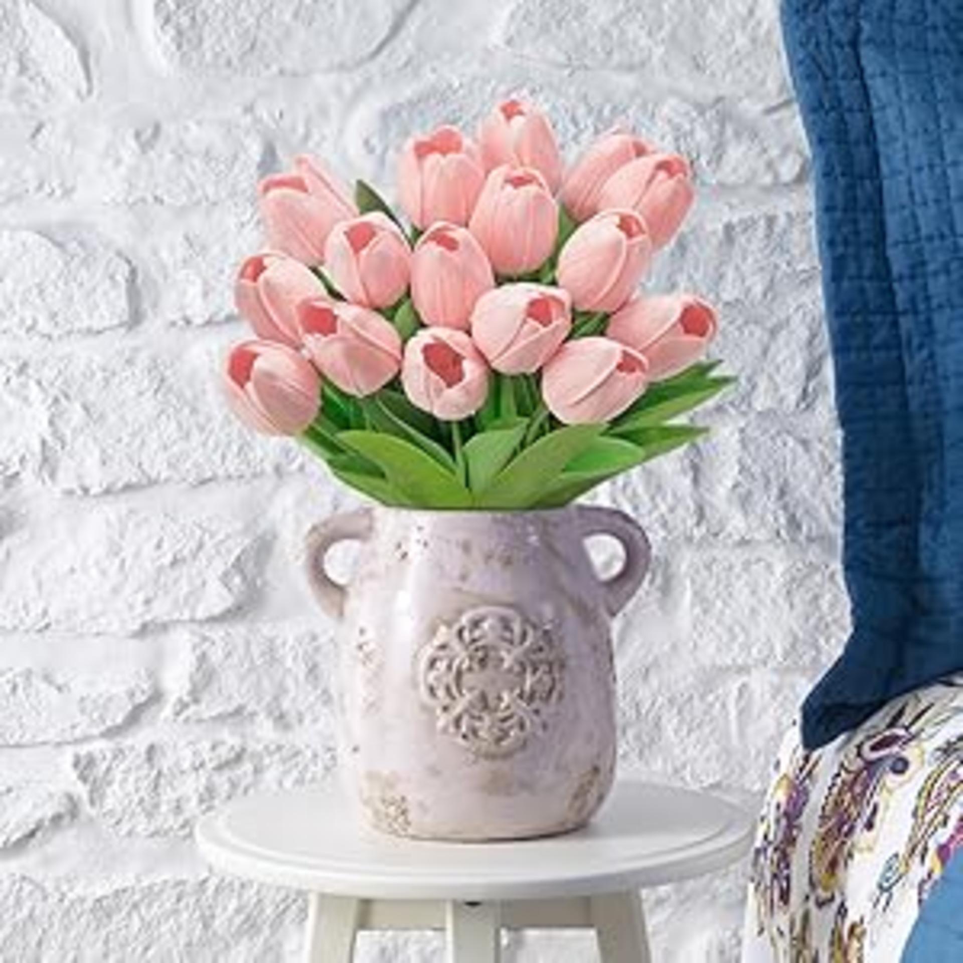 30 Pcs Multicolor Artificial Tulips Real Touch PU Fake Flowers for Home Wedding Decor detail 6