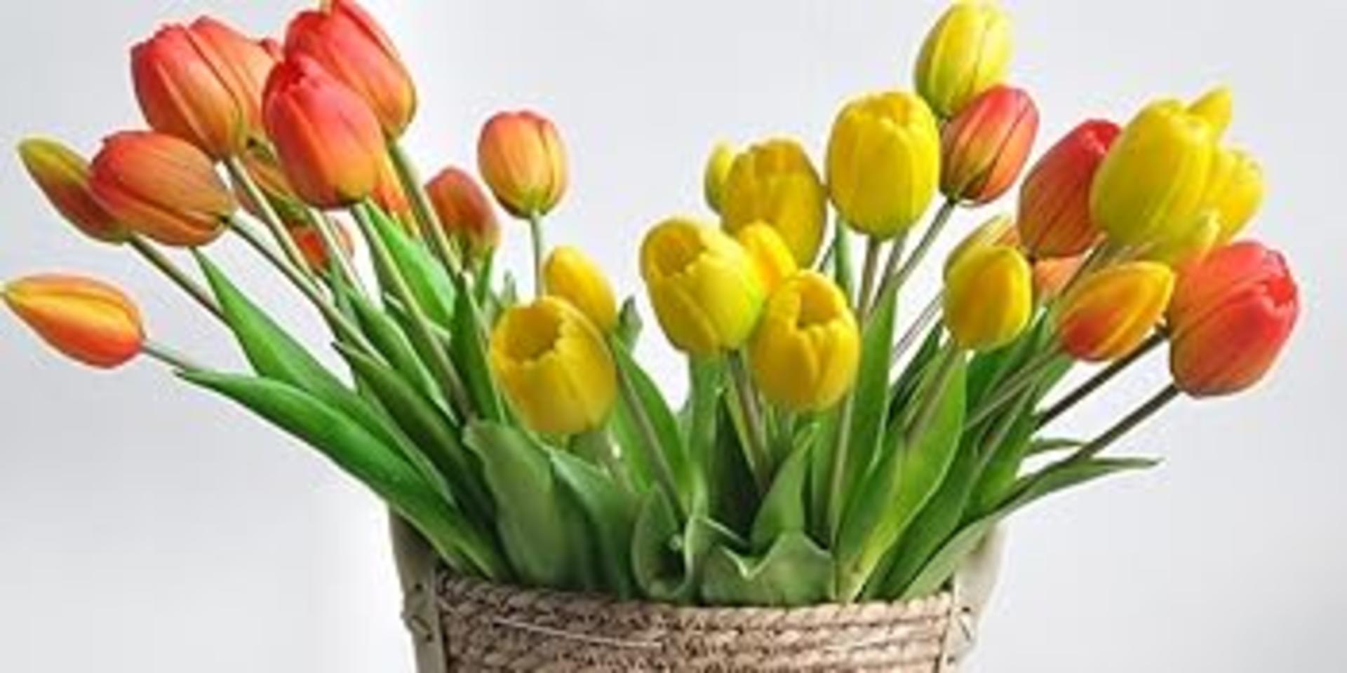 10PCS 16" Real Touch Artificial Tulips - Premium Soft PVC Fake Flowers for Home Wedding Decor detail 5