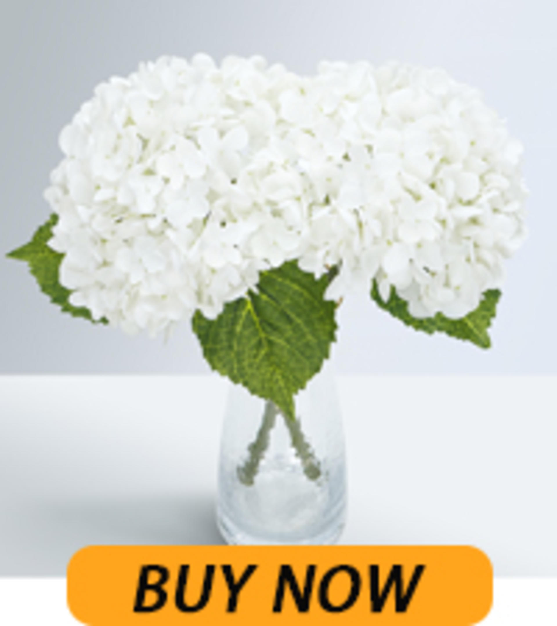 Real Touch Blue Hydrangea Artificial Flowers with 3D Butterflies, 21" Faux Latex Hydrangeas, 4 Pcs detail 13