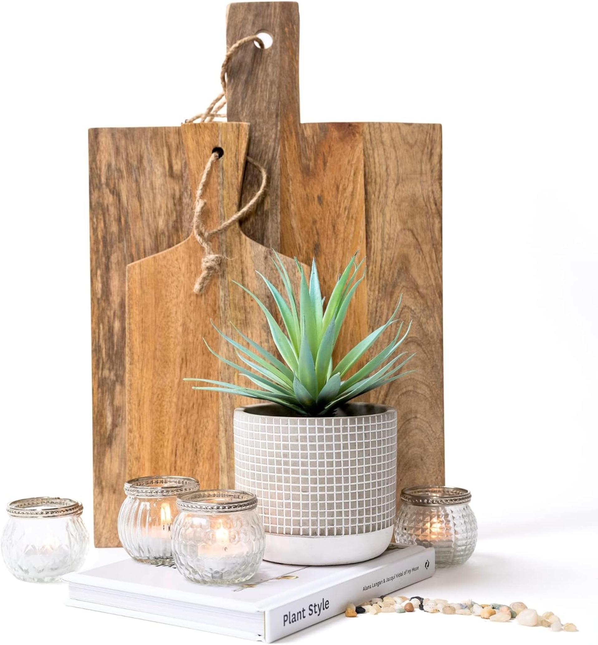 8" Realistic Artificial Succulent in Rustic Pot - Life-like Faux Greenery for Home and Office - 5