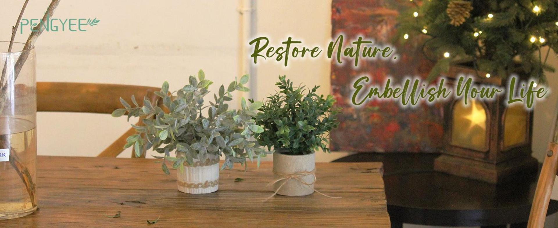 4 Pack Small Artificial Plants in Pulp Pots, Realistic Faux Greenery for Home & Office Decor detail 1