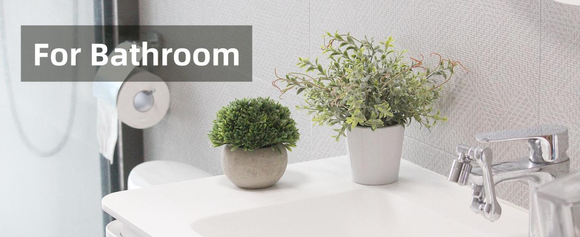 4 Pack Small Artificial Plants in White Pots for Home Decor, Lifelike Faux Greenery for Shelf and Office detail 2