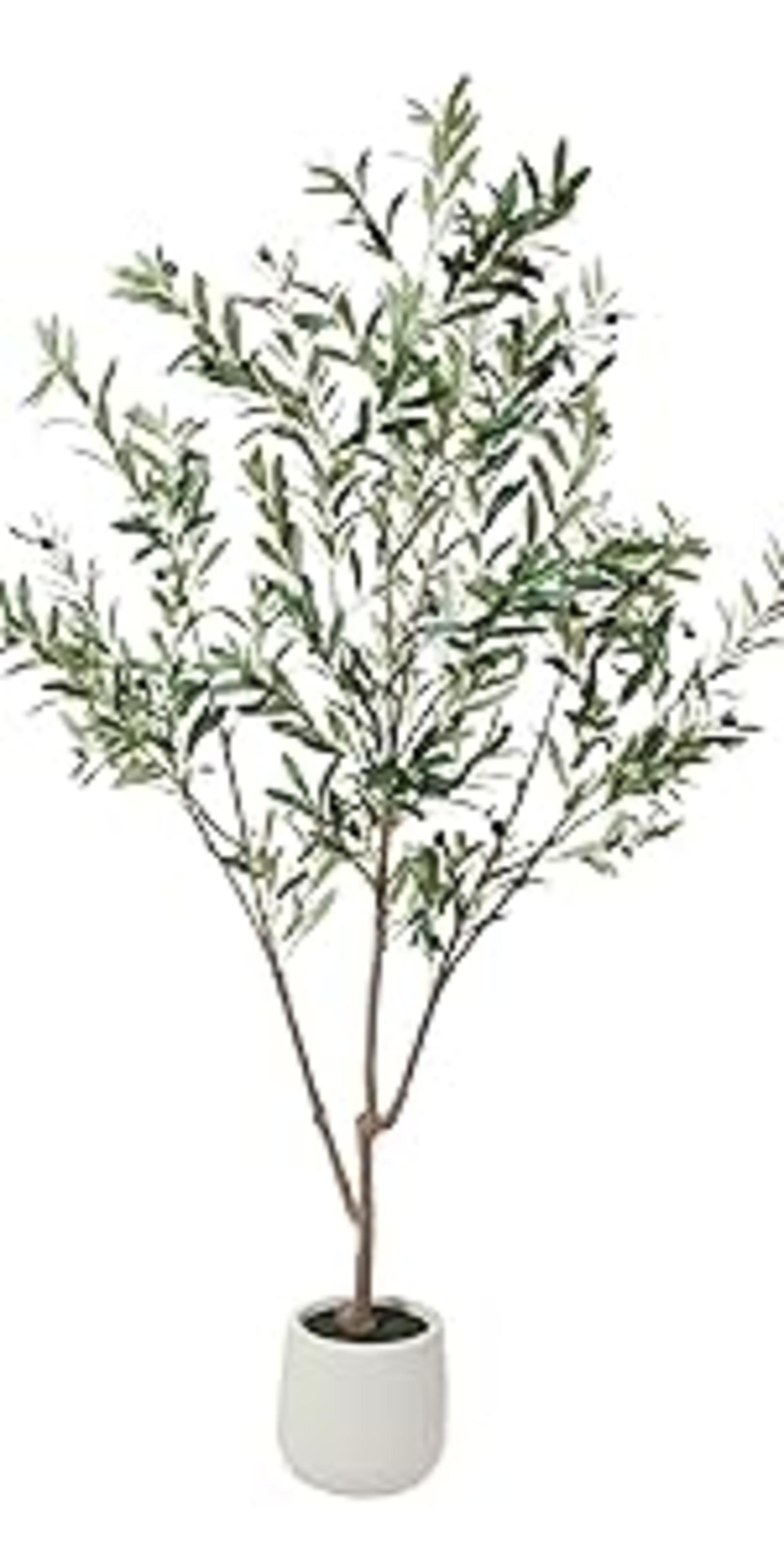 32" Realistic Artificial Pothos Ivy Plant - Variegated Silk Greenery for Indoor Home Decor detail 14