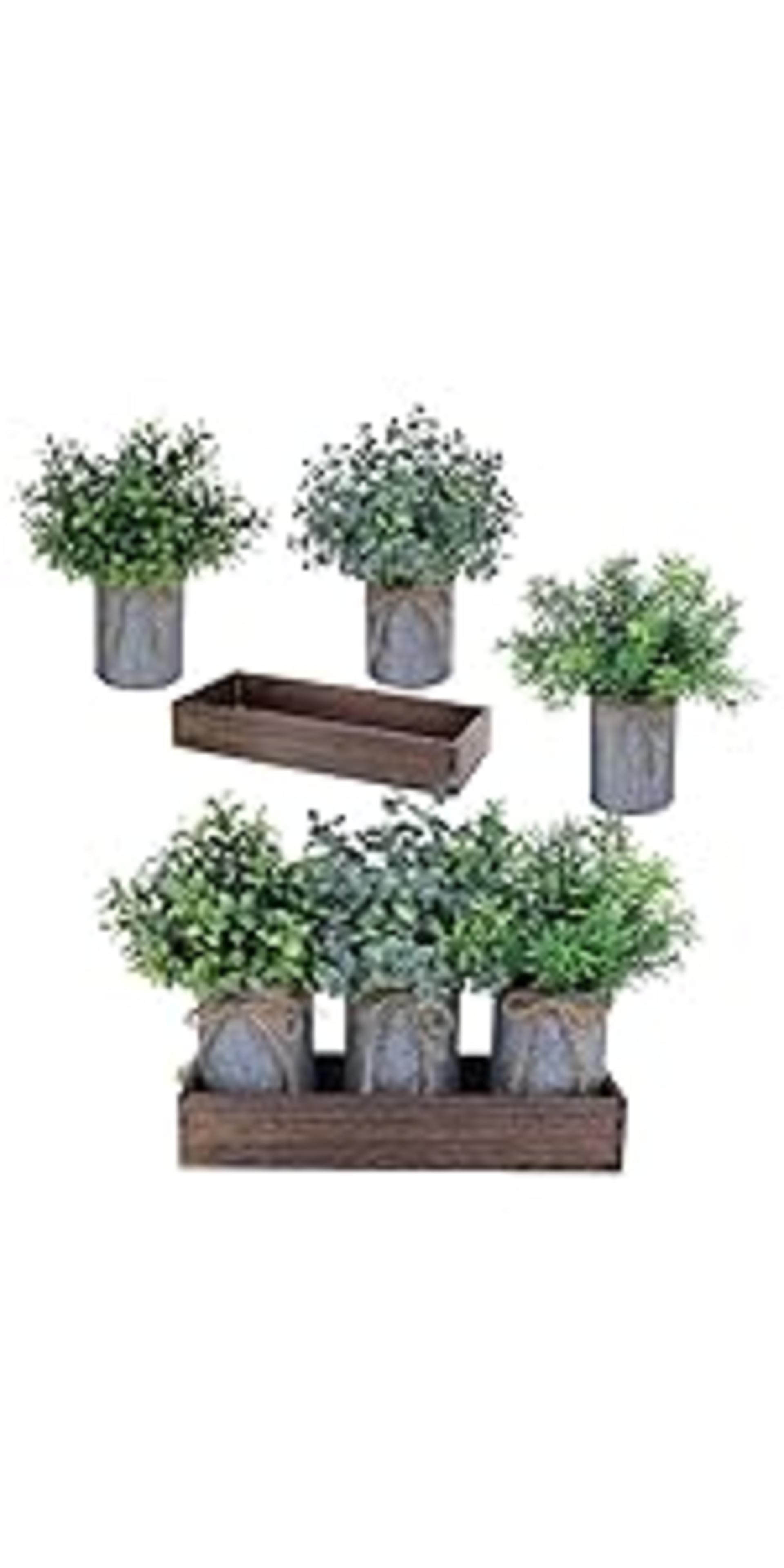 Set of 3 Artificial Potted Succulents with Geometric Concrete Pots for Home Office Decor detail 15