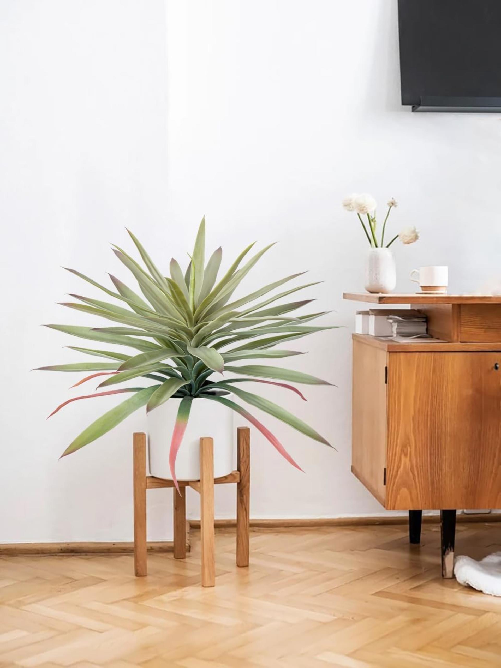 17.3 Inch Large Artificial Agave Plant, Faux Yucca Potted Succulent for Indoor Outdoor Decor - 5