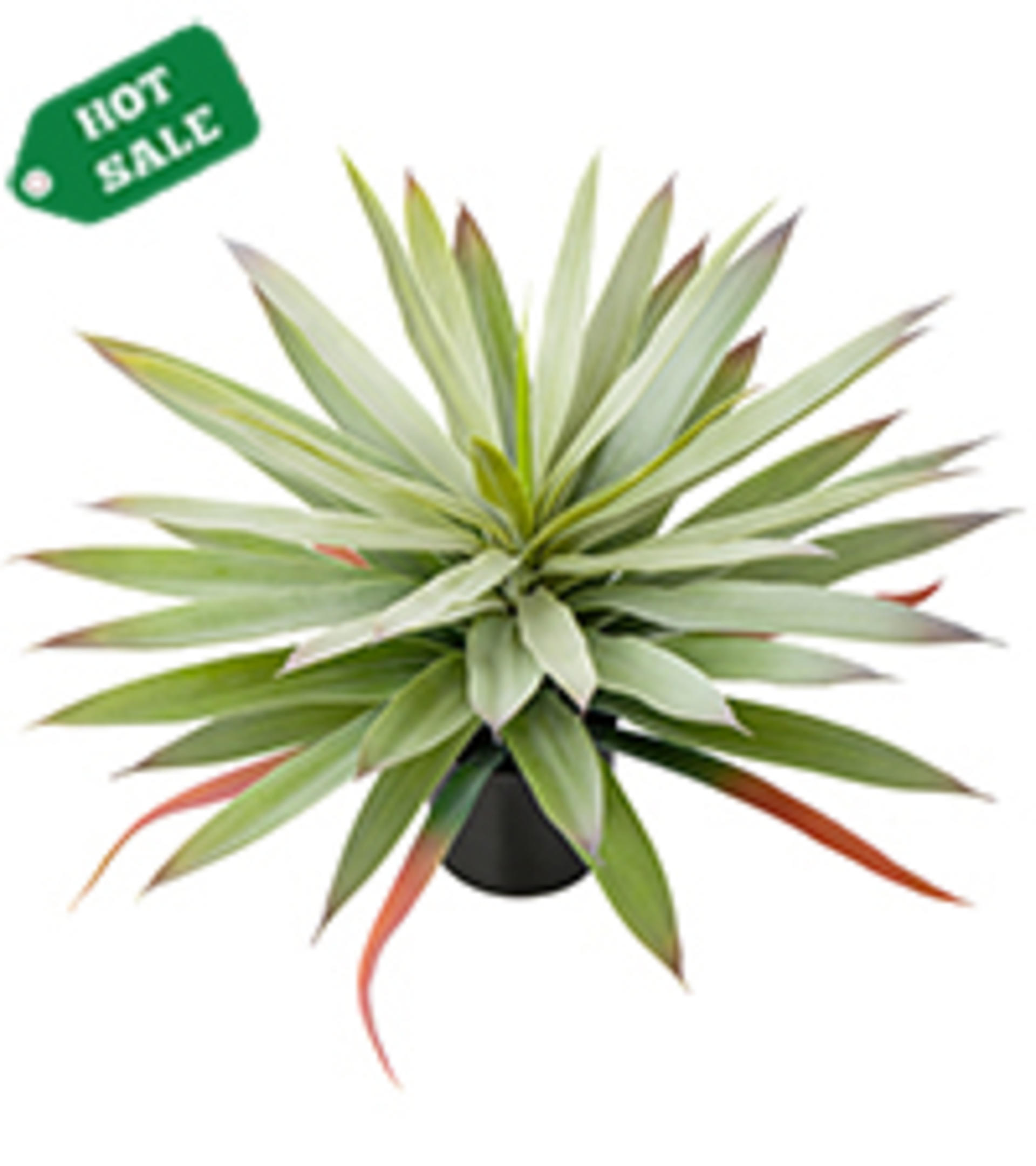 17.3 Inch Large Artificial Agave Plant, Faux Yucca Potted Succulent for Indoor Outdoor Decor detail 5