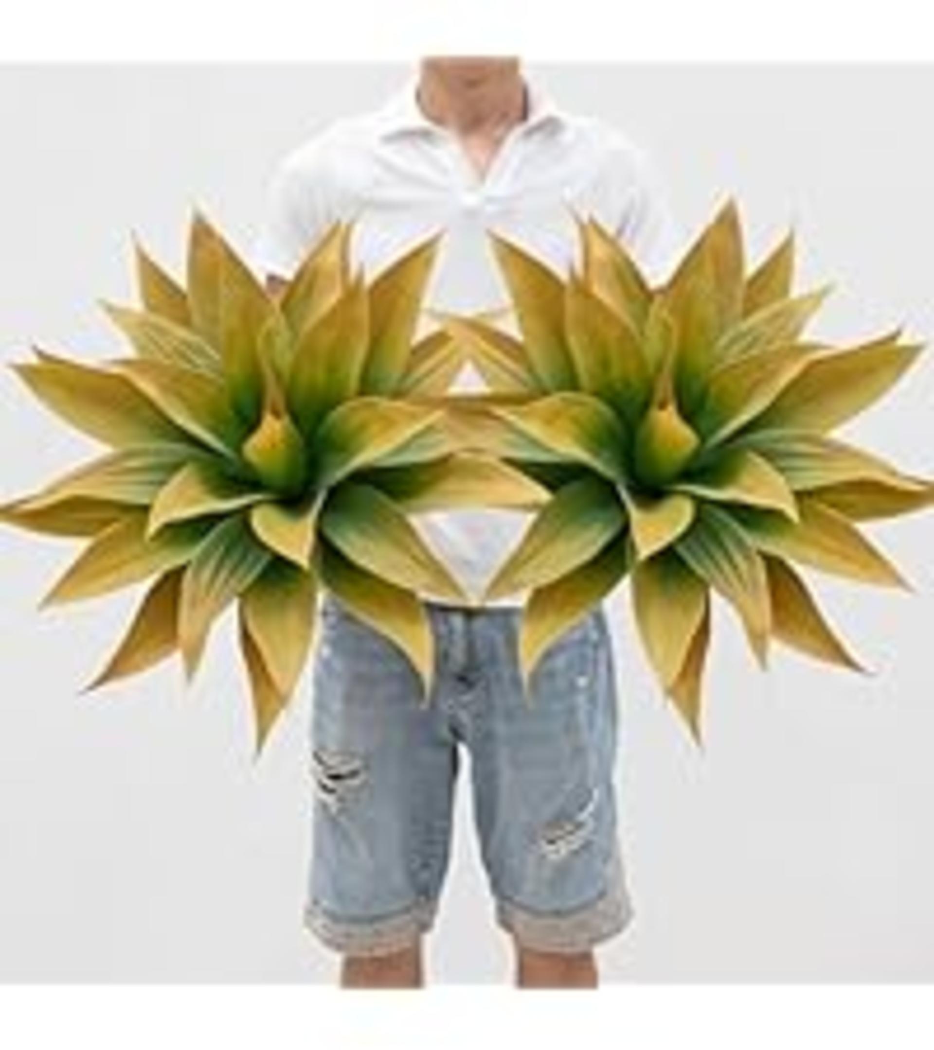 2-Pack Artificial Agave Plants, 22" UV Resistant Faux Succulents for Indoor Outdoor Decor detail 7